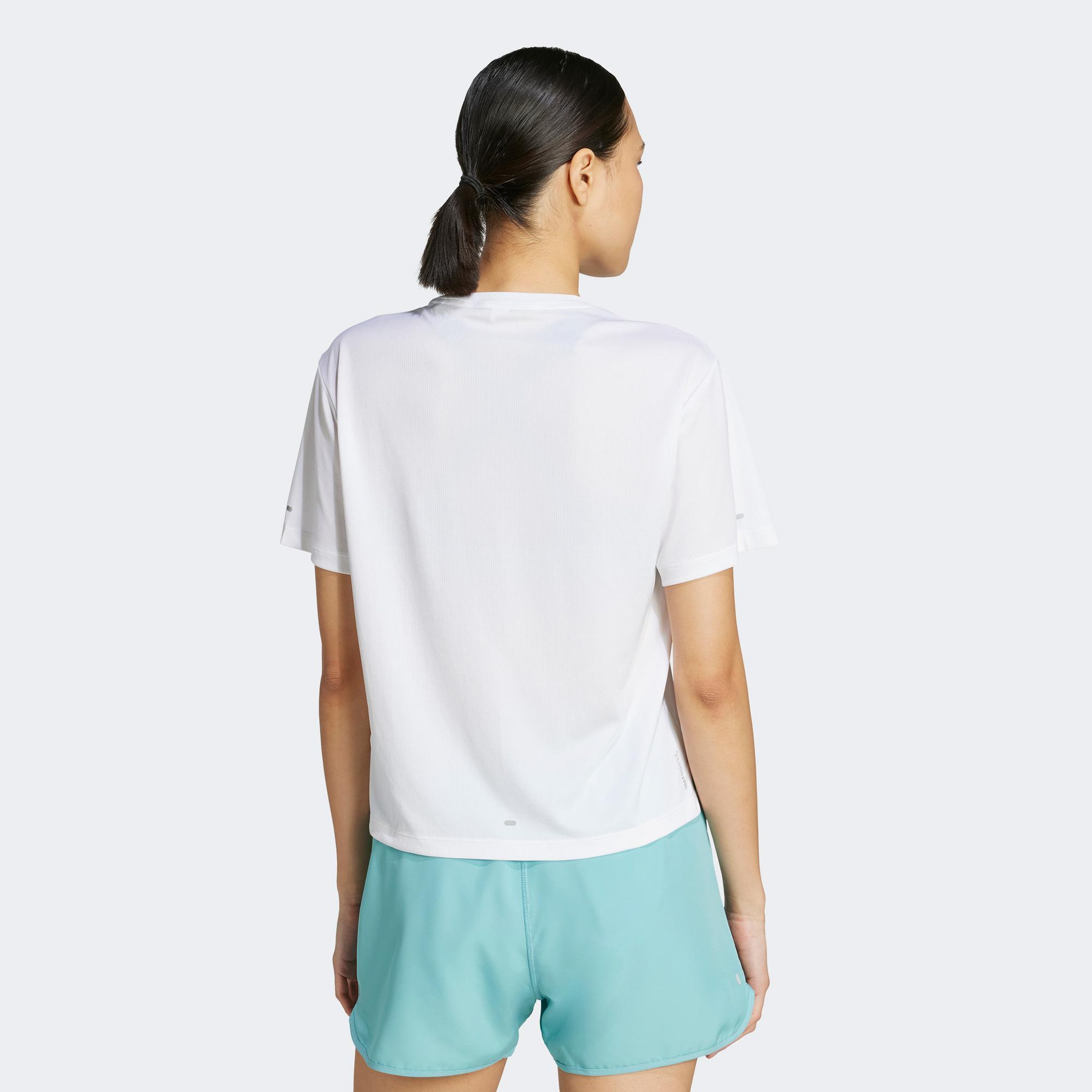 adidas Adi365 Running Essentials Brand Love Kadın Beyaz Koşu T-Shirt