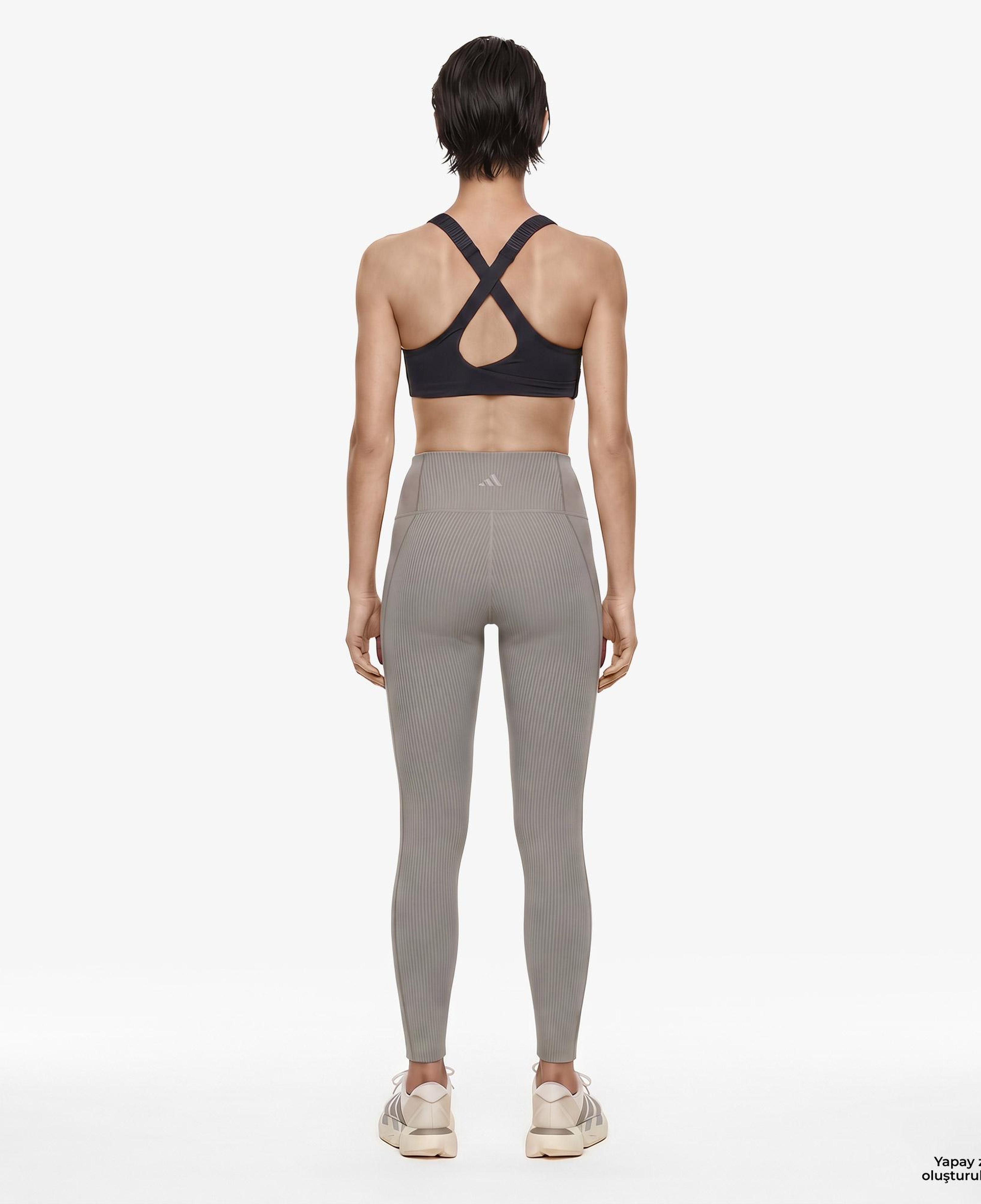 adidas All Me Rib 7/8 Kadın Bej Antrenman Taytı