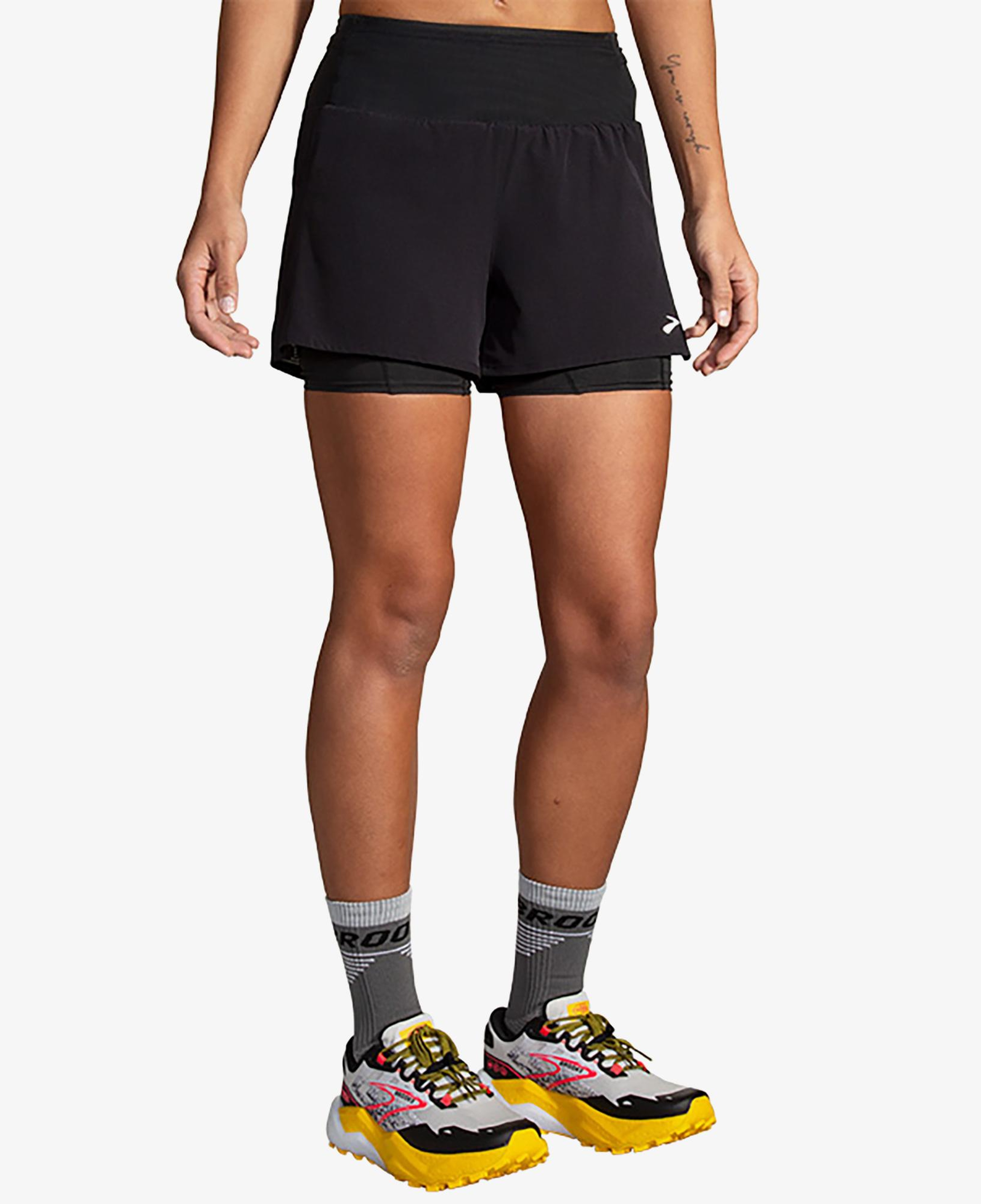 Brooks High Point 3 2-İn-1 2.0 Kadın Siyah Şort
