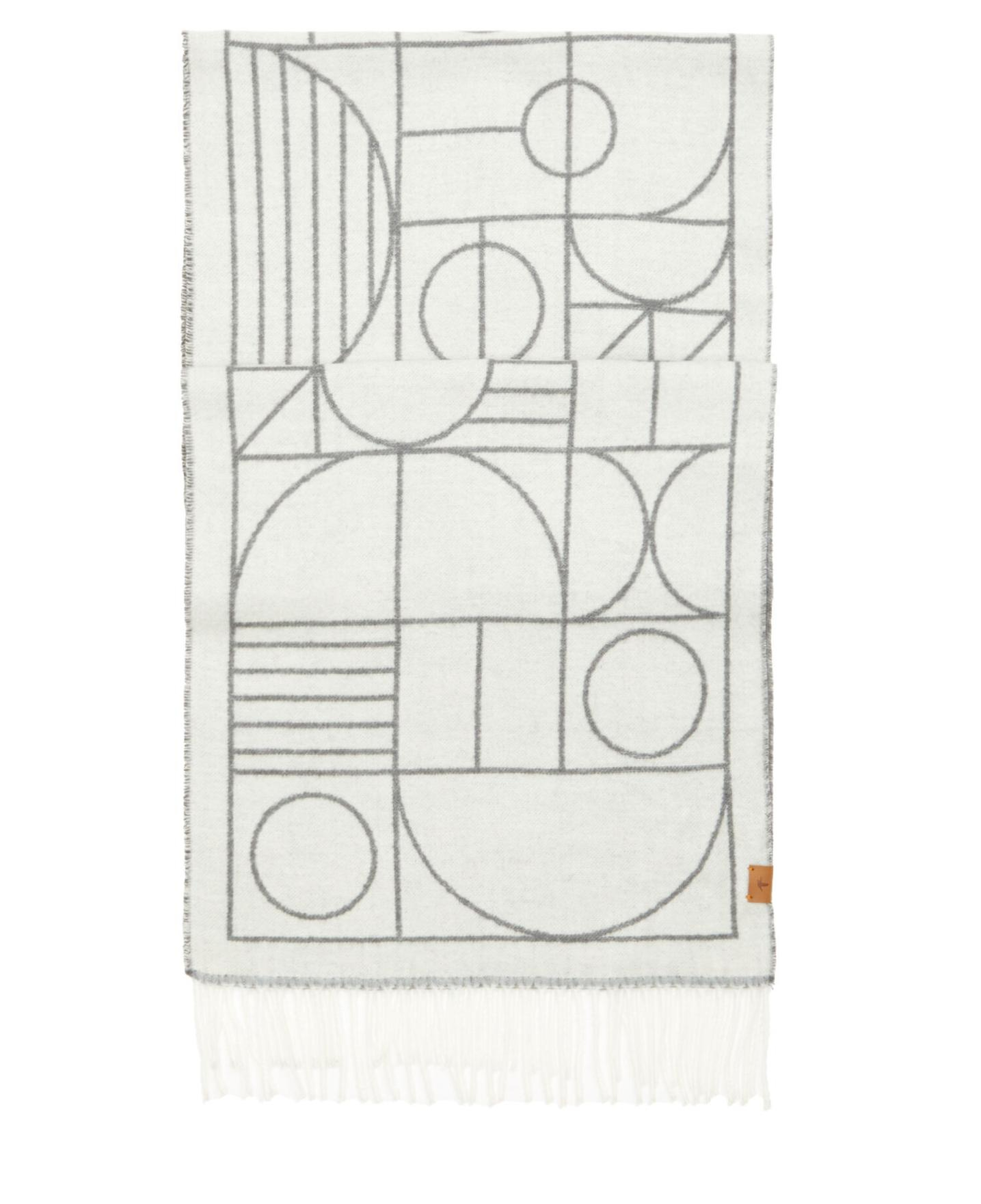 Beymen Club Kadın Kırık Beyaz Geometrik Desenli Atkı