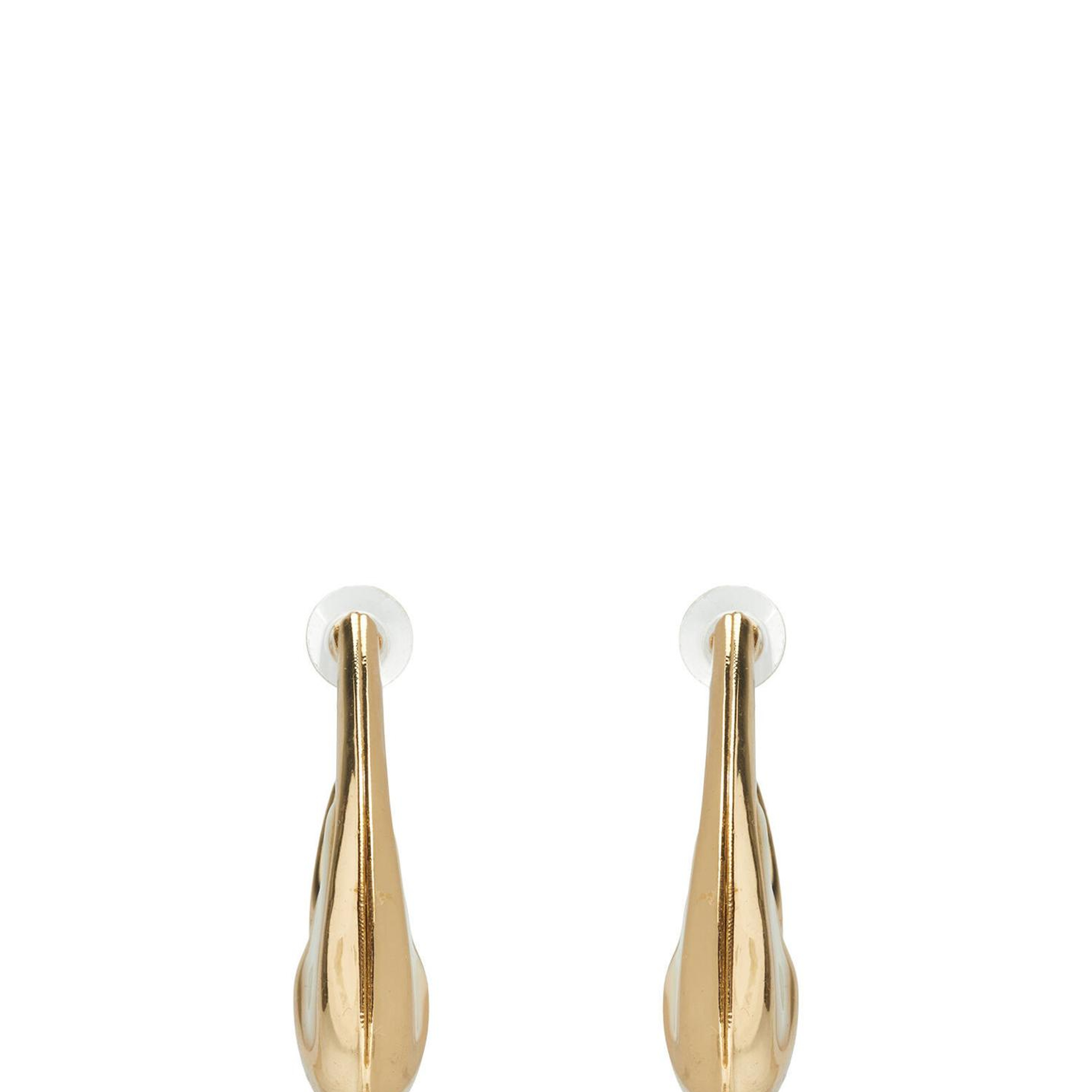 Beymen Club Kadın Gold Beyaz Mineli Oval Küpe