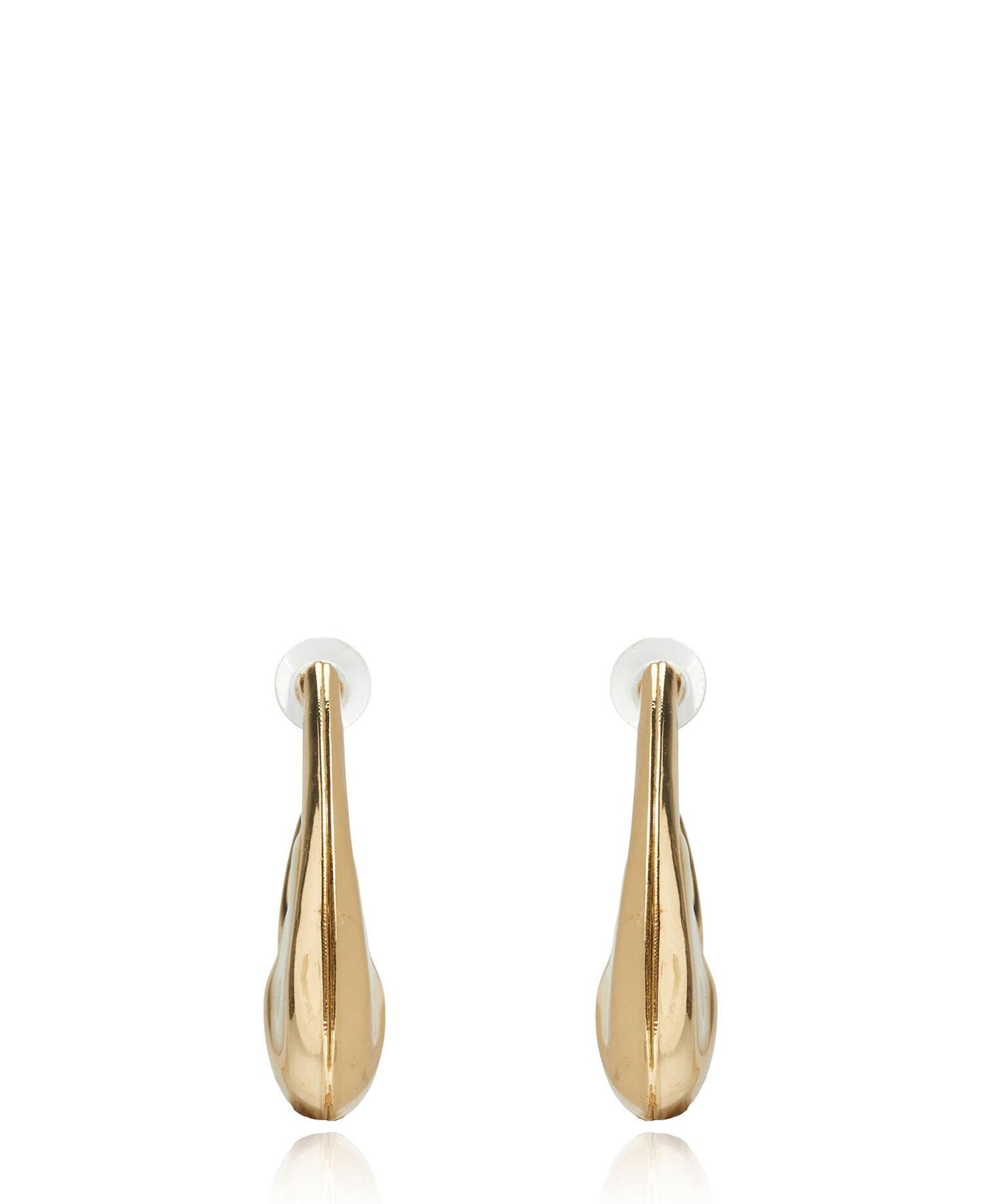 Beymen Club Kadın Gold Beyaz Mineli Oval Küpe