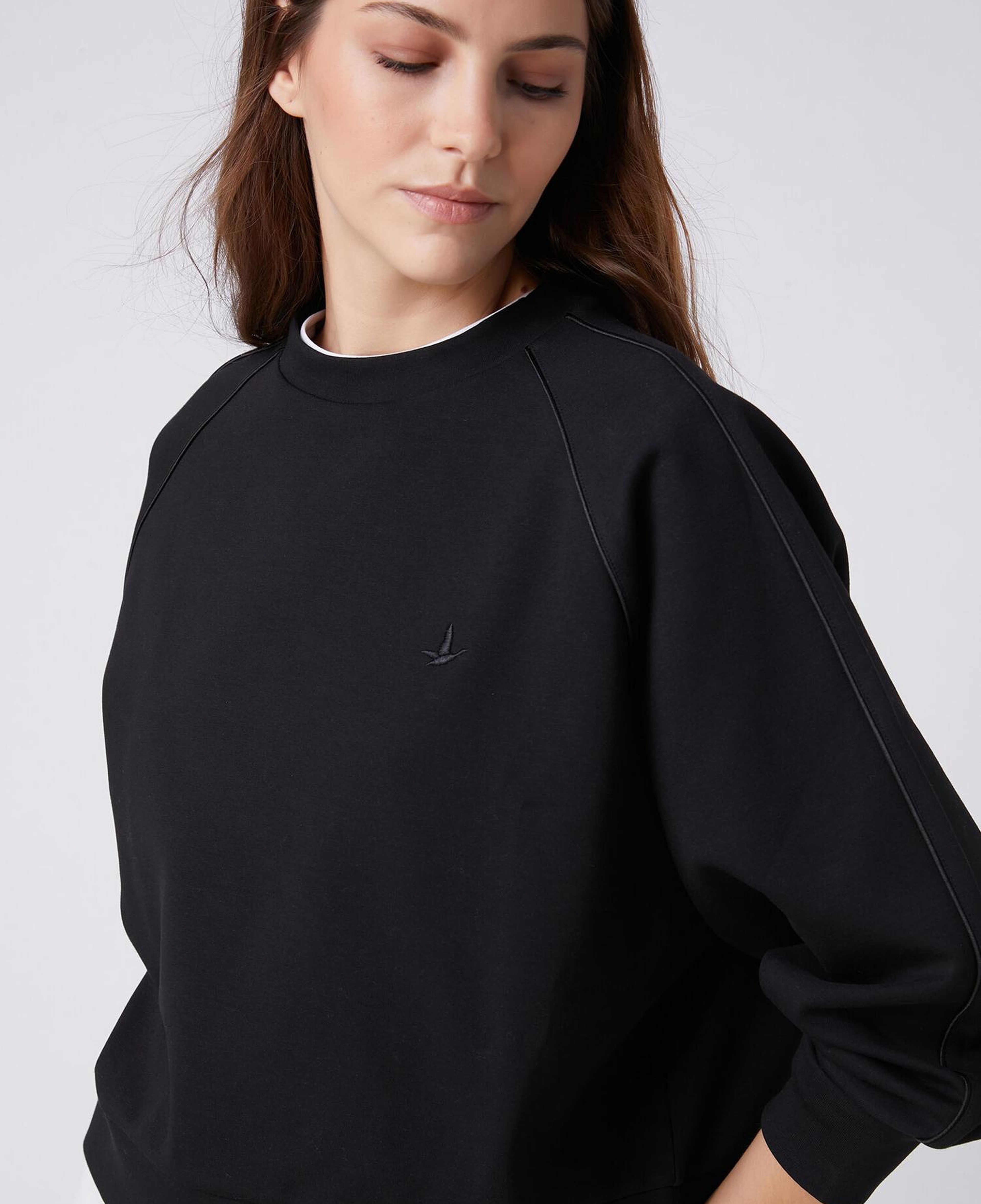 Beymen Club Kadın Siyah Biye Detaylı Sweatshirt