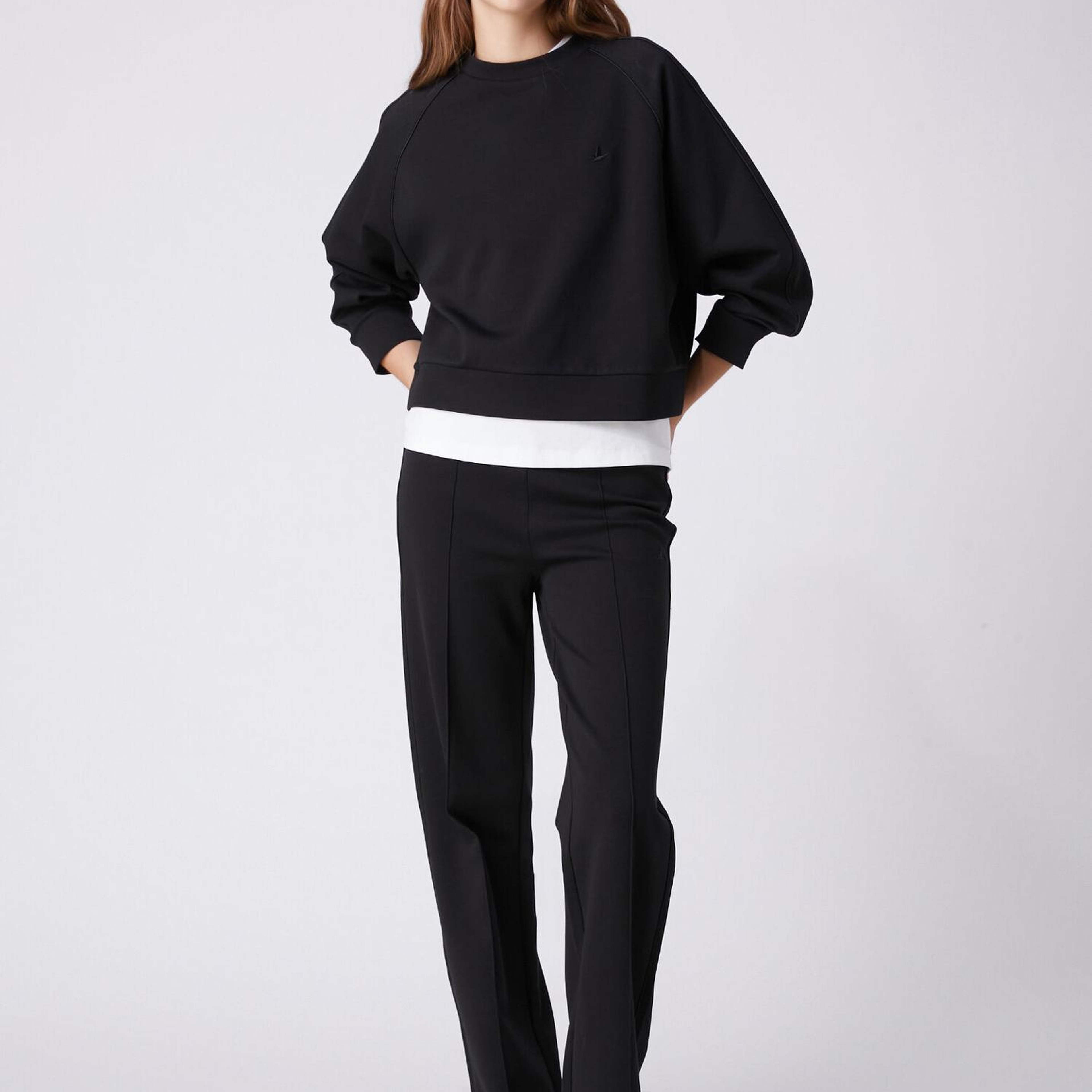 Beymen Club Kadın Siyah Biye Detaylı Sweatshirt