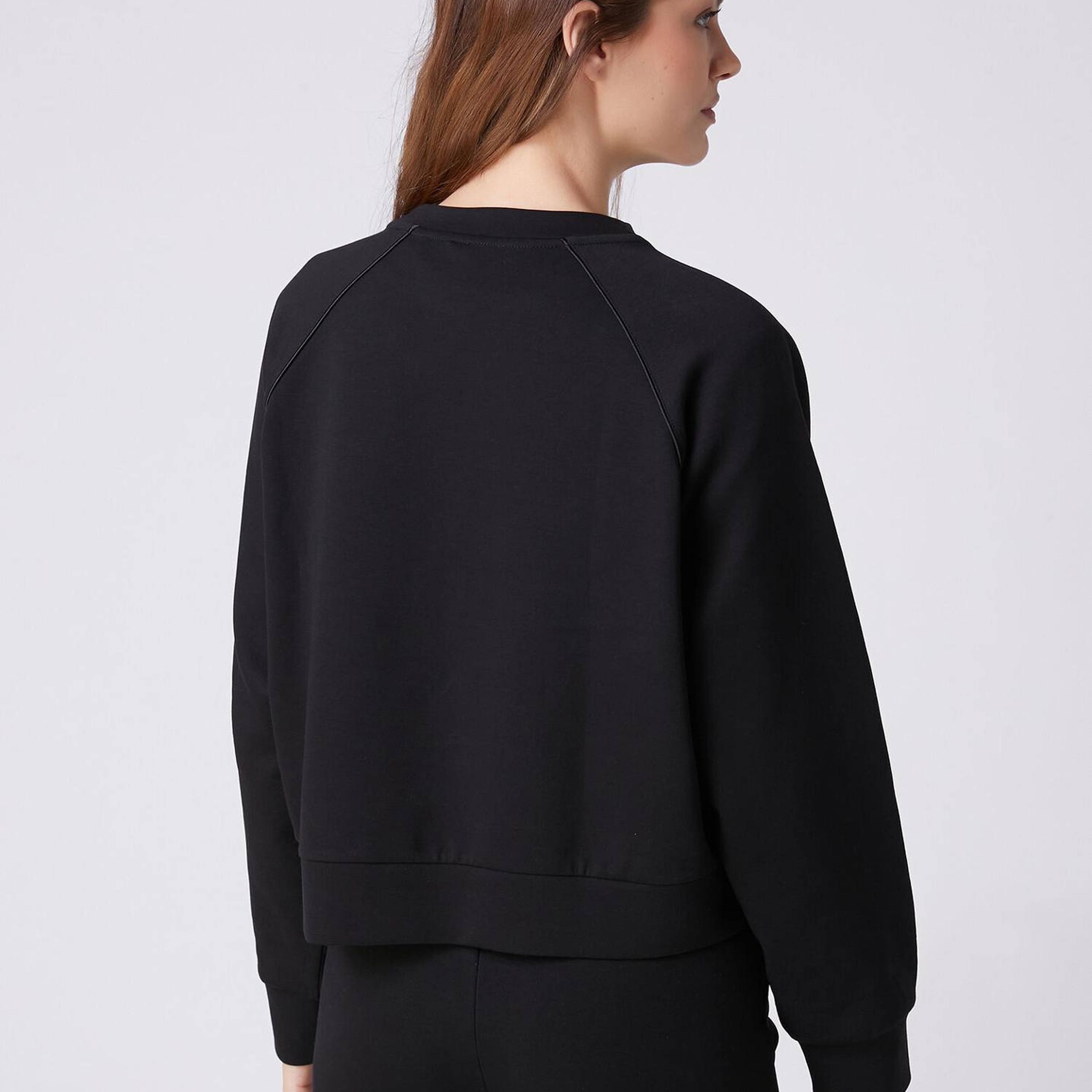 Beymen Club Kadın Siyah Biye Detaylı Sweatshirt