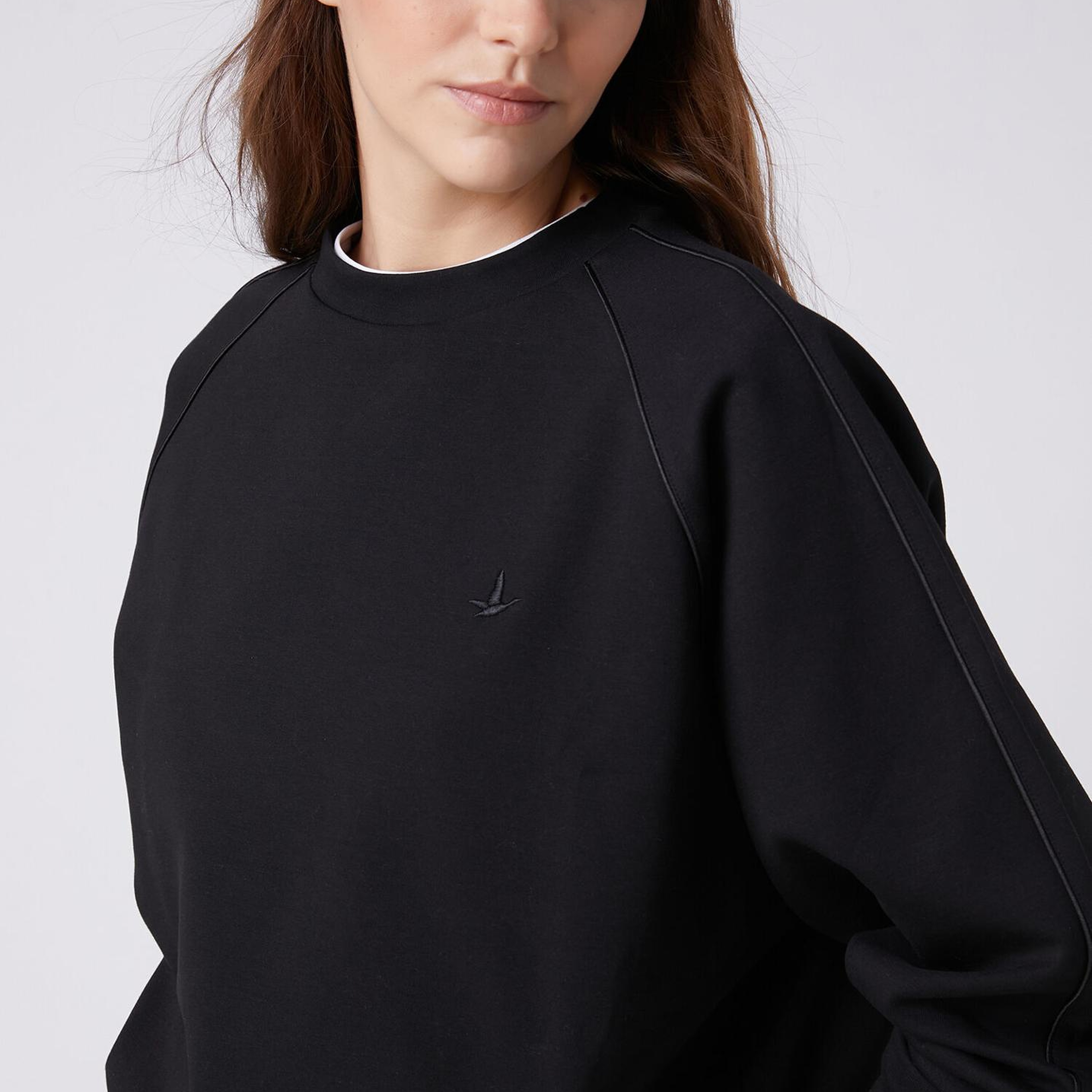 Beymen Club Kadın Siyah Biye Detaylı Sweatshirt