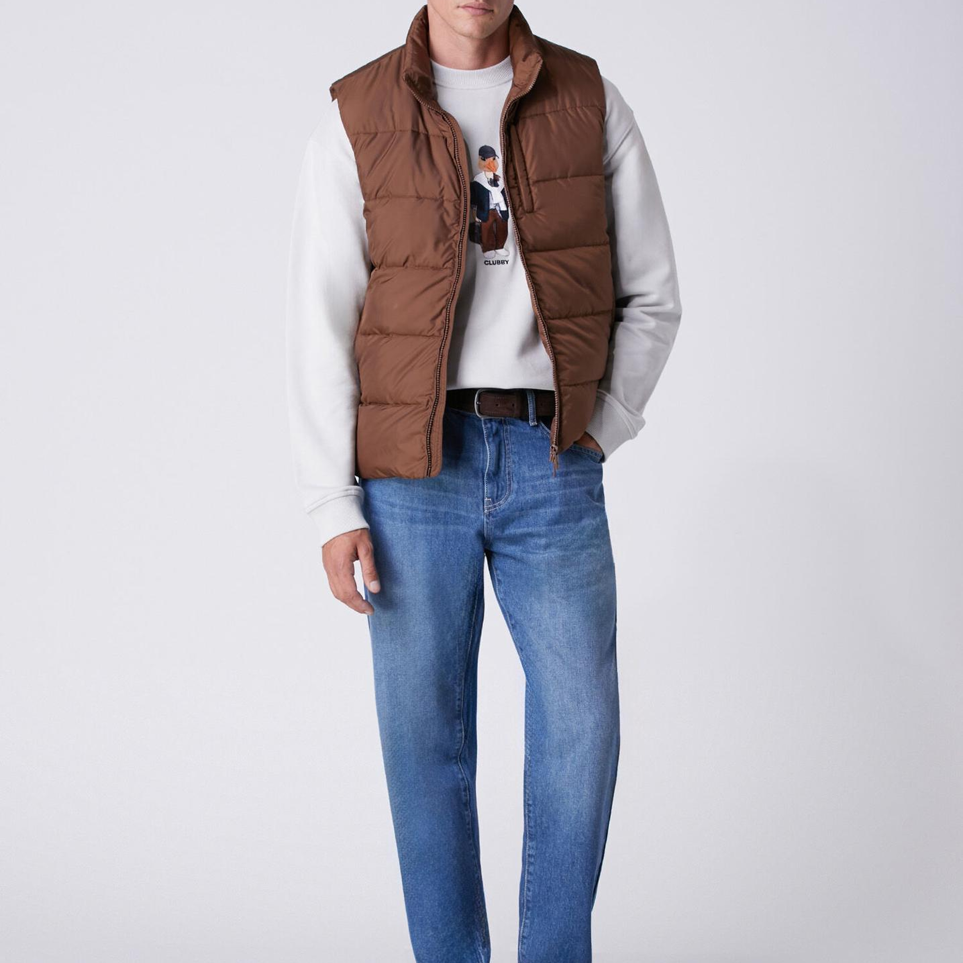 Beymen Club Erkek Loose Fit Açık Mavi Orta Yıkamalı Jean Pantolon