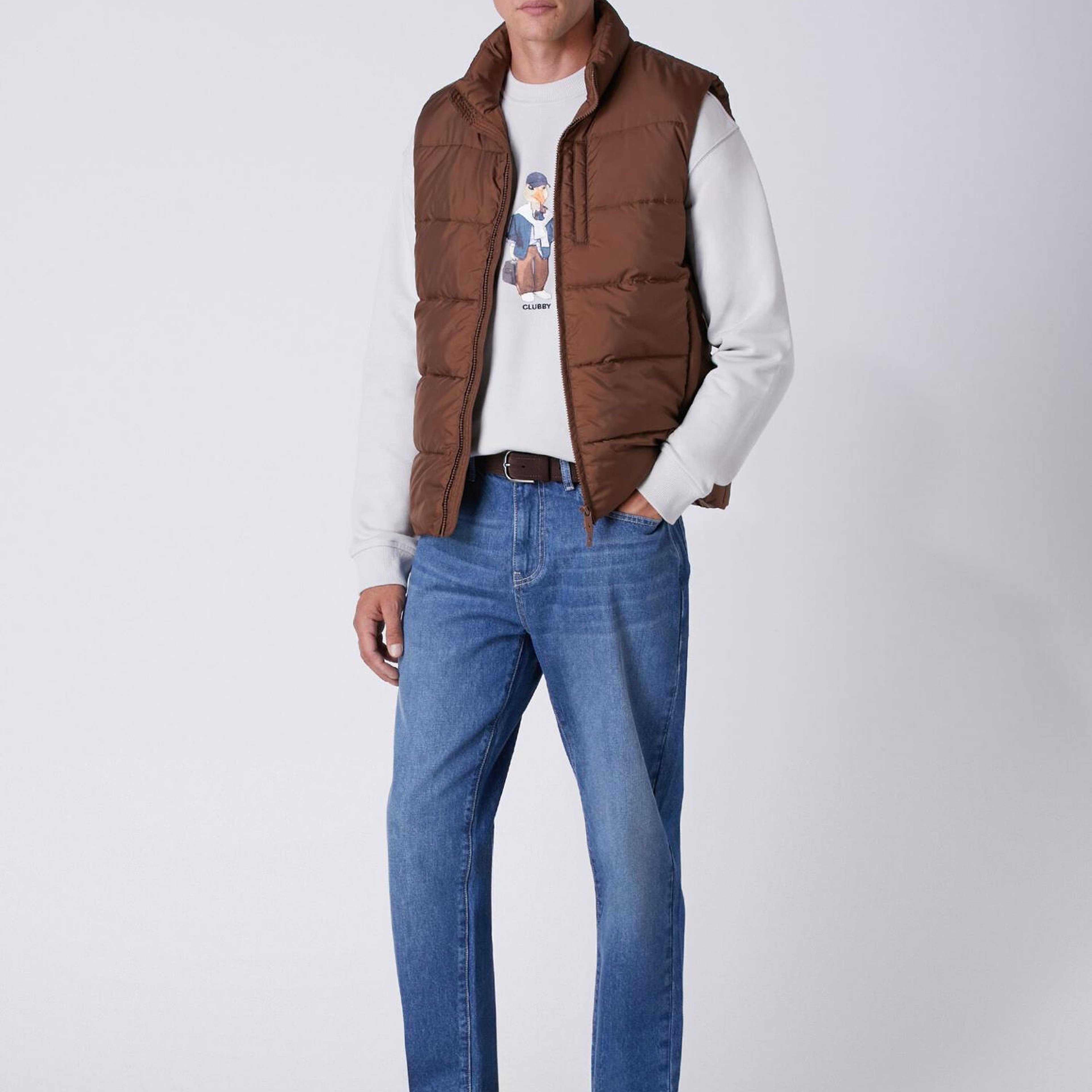 Beymen Club Erkek Loose Fit Açık Mavi Orta Yıkamalı Jean Pantolon