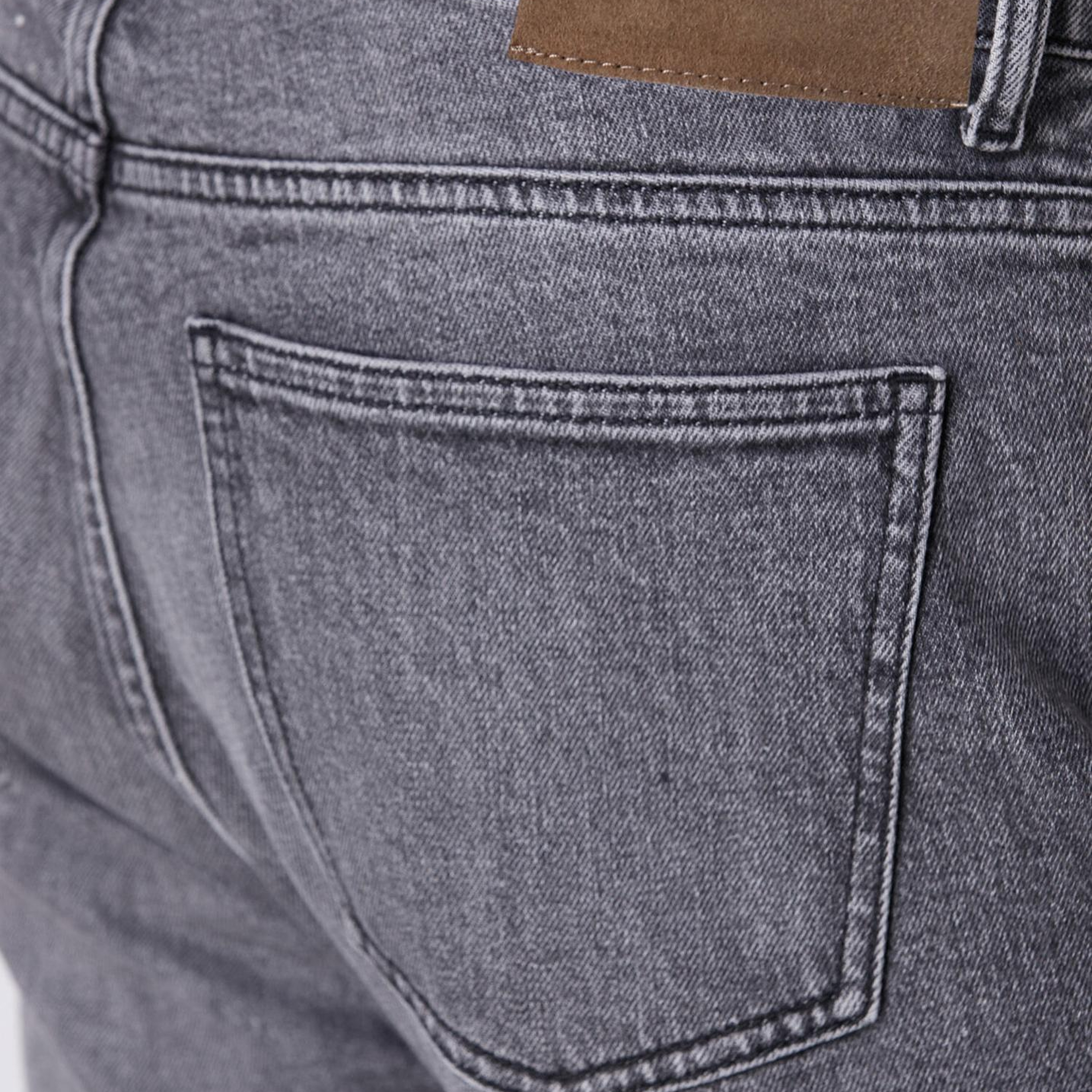 Beymen Club Erkek Tapered Fit Gri Açık Yıkama Lycralı Jean Pantolon