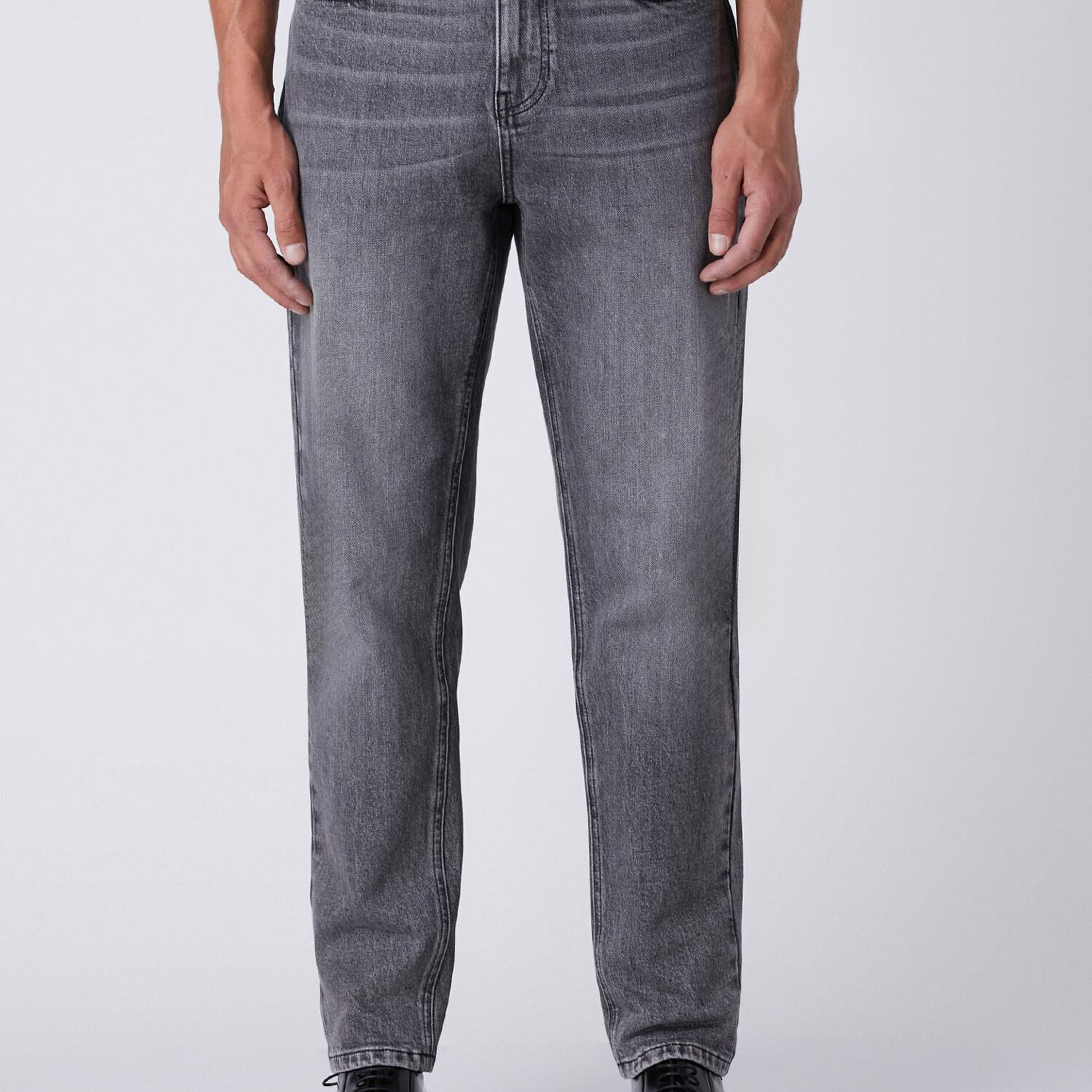 Beymen Club Erkek Tapered Fit Gri Açık Yıkama Lycralı Jean Pantolon