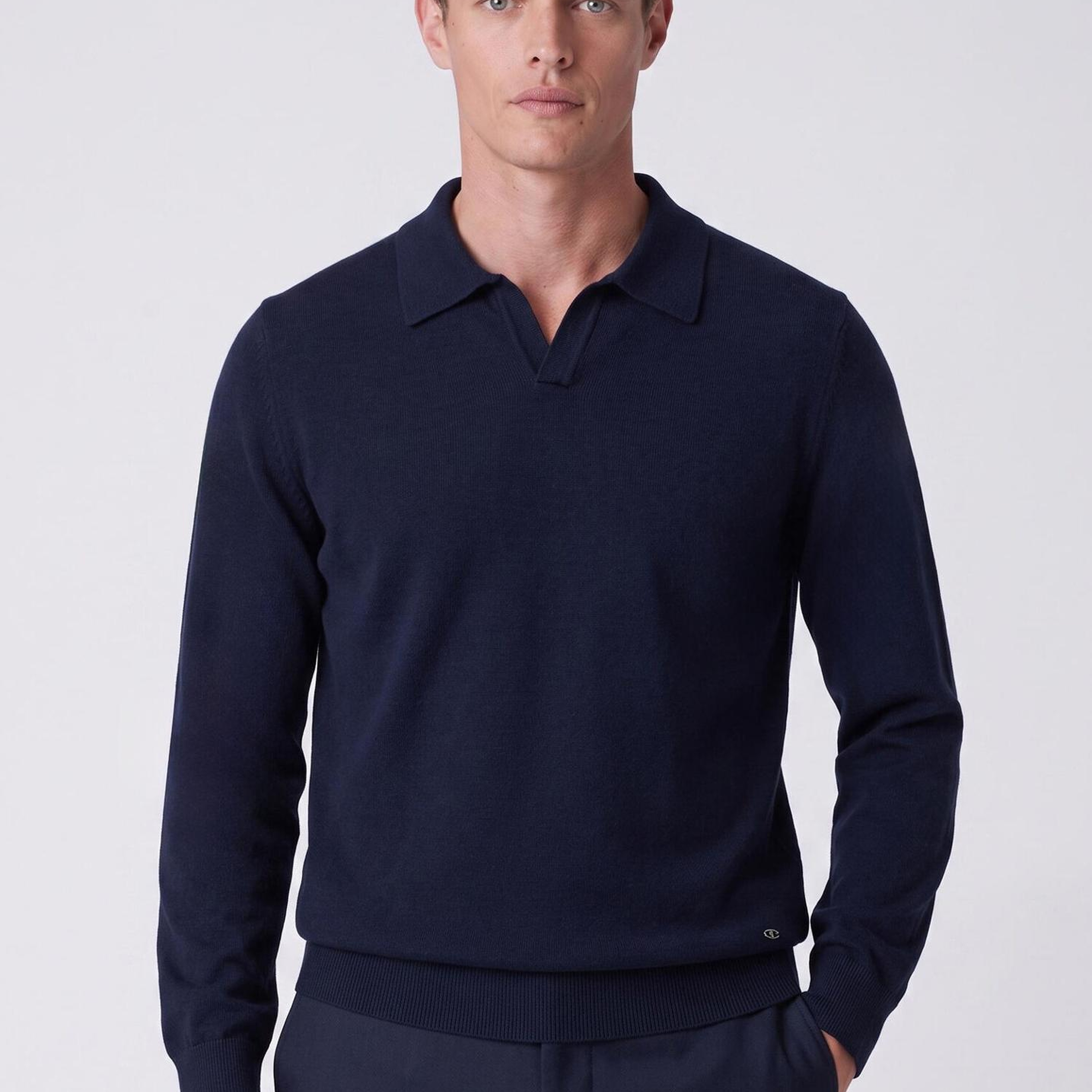 Beymen Club Erkek Lacivert Polo Yaka Triko