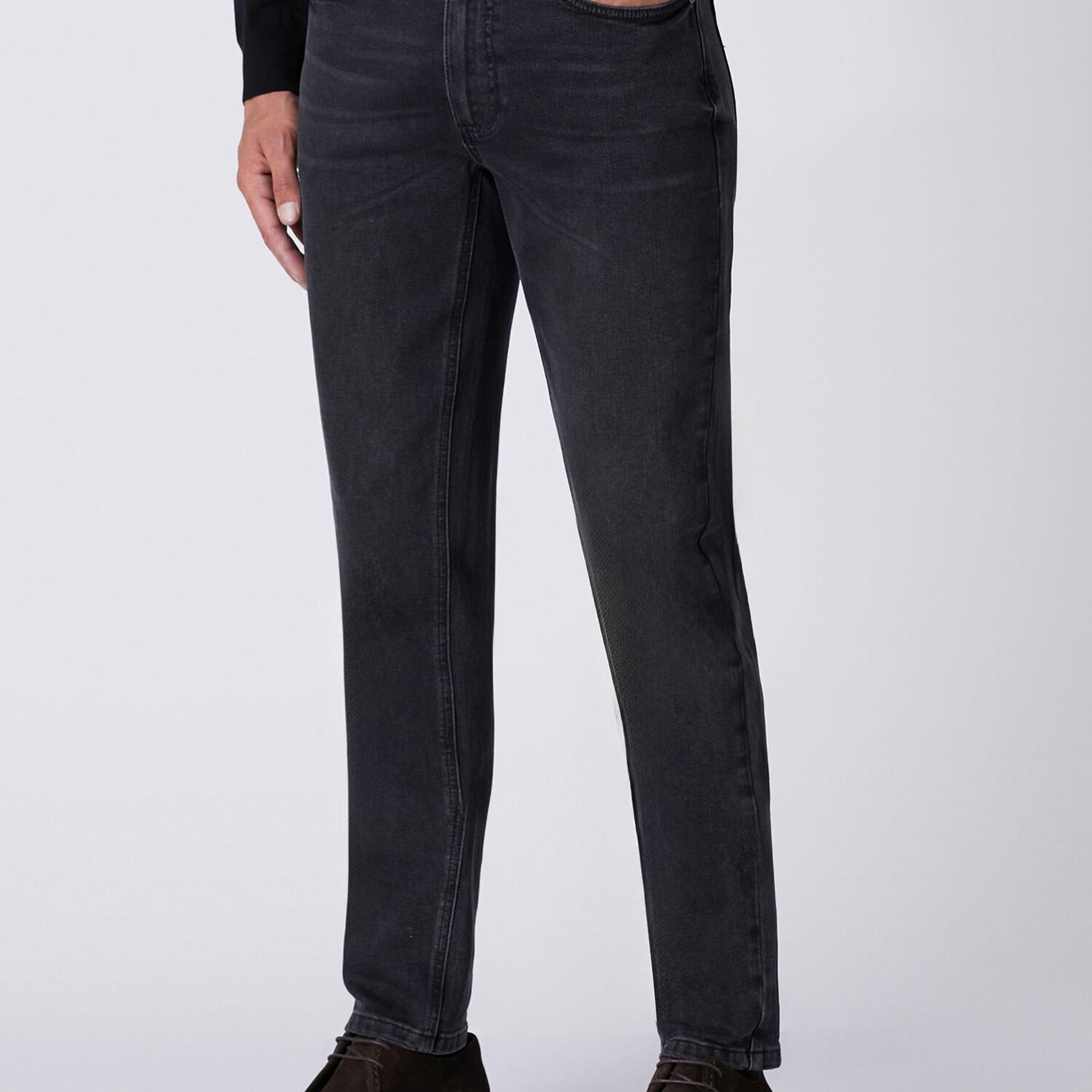 Beymen Club Erkek Slim Fit Koyu Yıkamalı Siyah Jean Pantolon