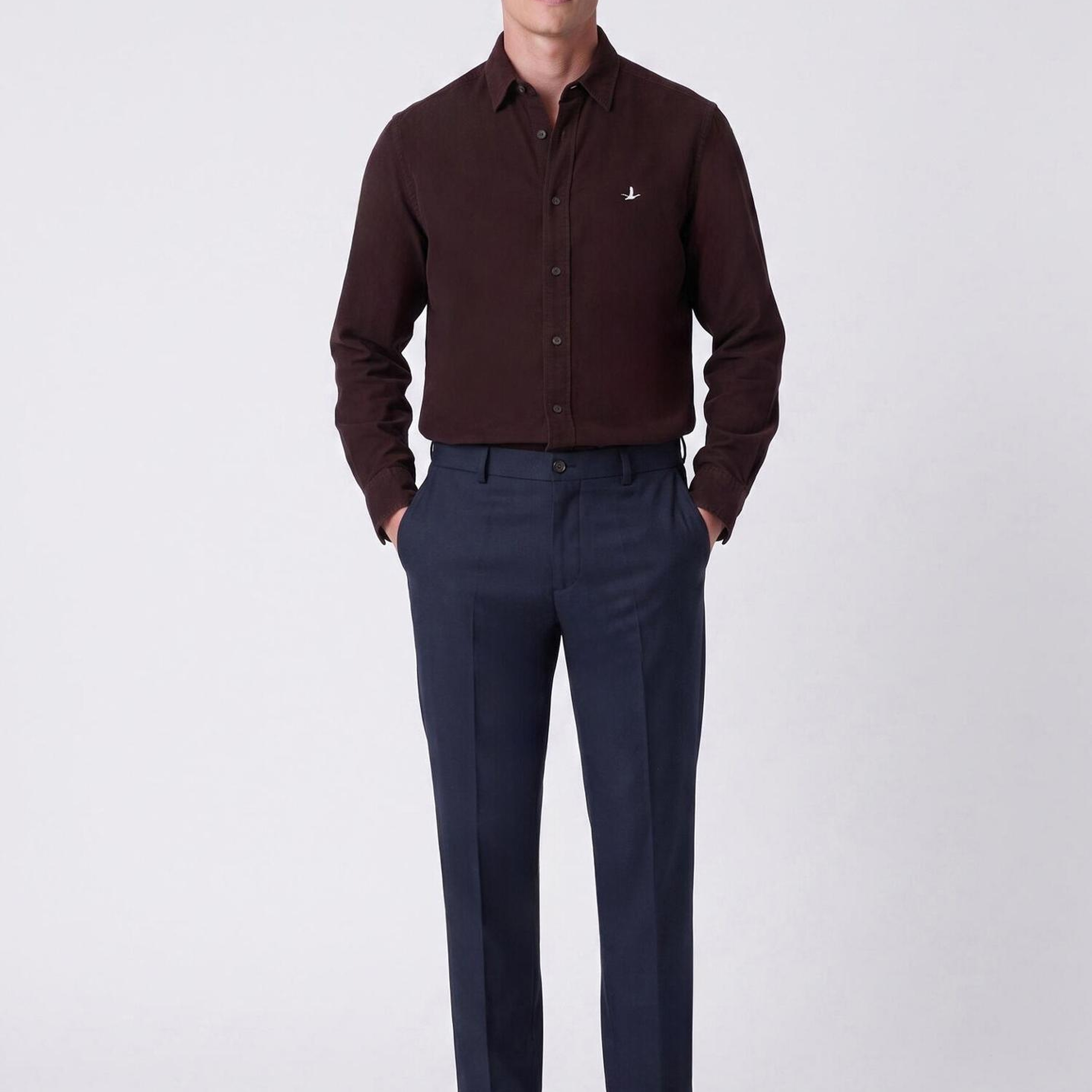 Beymen Club Erkek Comfort Fit Mürdüm Pirinç Dokulu Gömlek