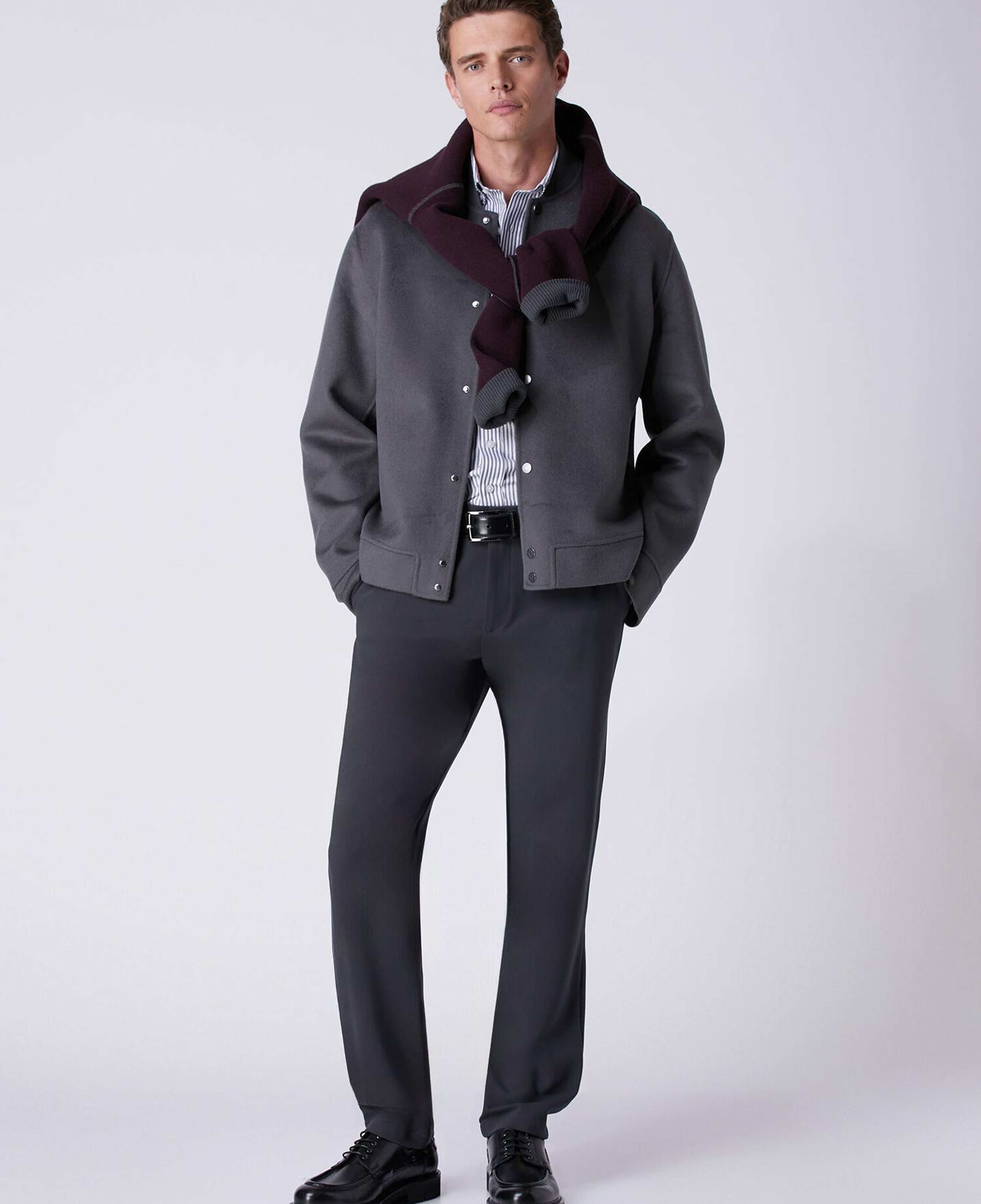 Beymen Club Erkek Comfort Fit Lacivert Beyaz Çizgili Oxford Gömlek