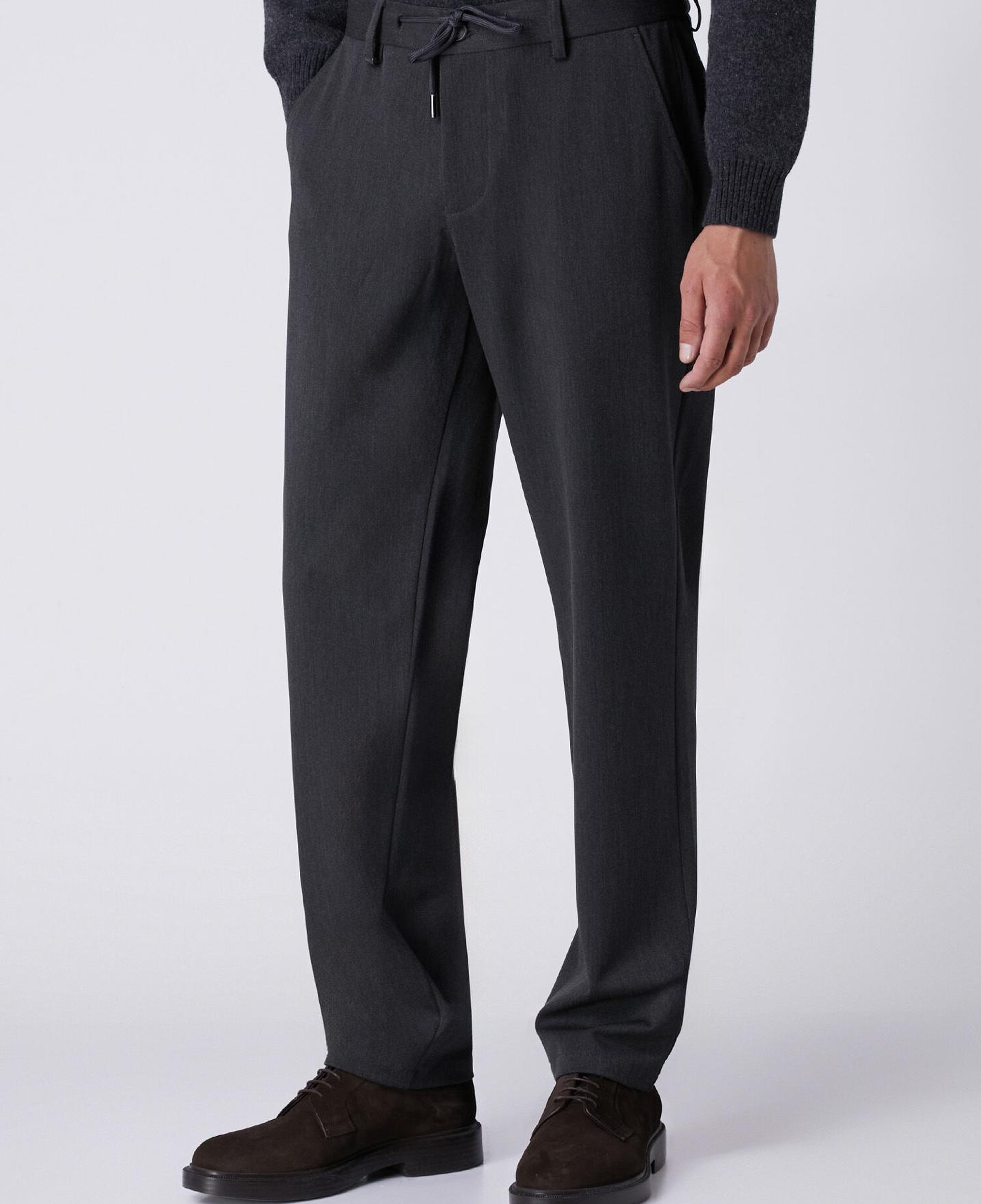 Beymen Club Erkek Regular Fit Gri Beli Kordonlu Twill Chino Pantolon