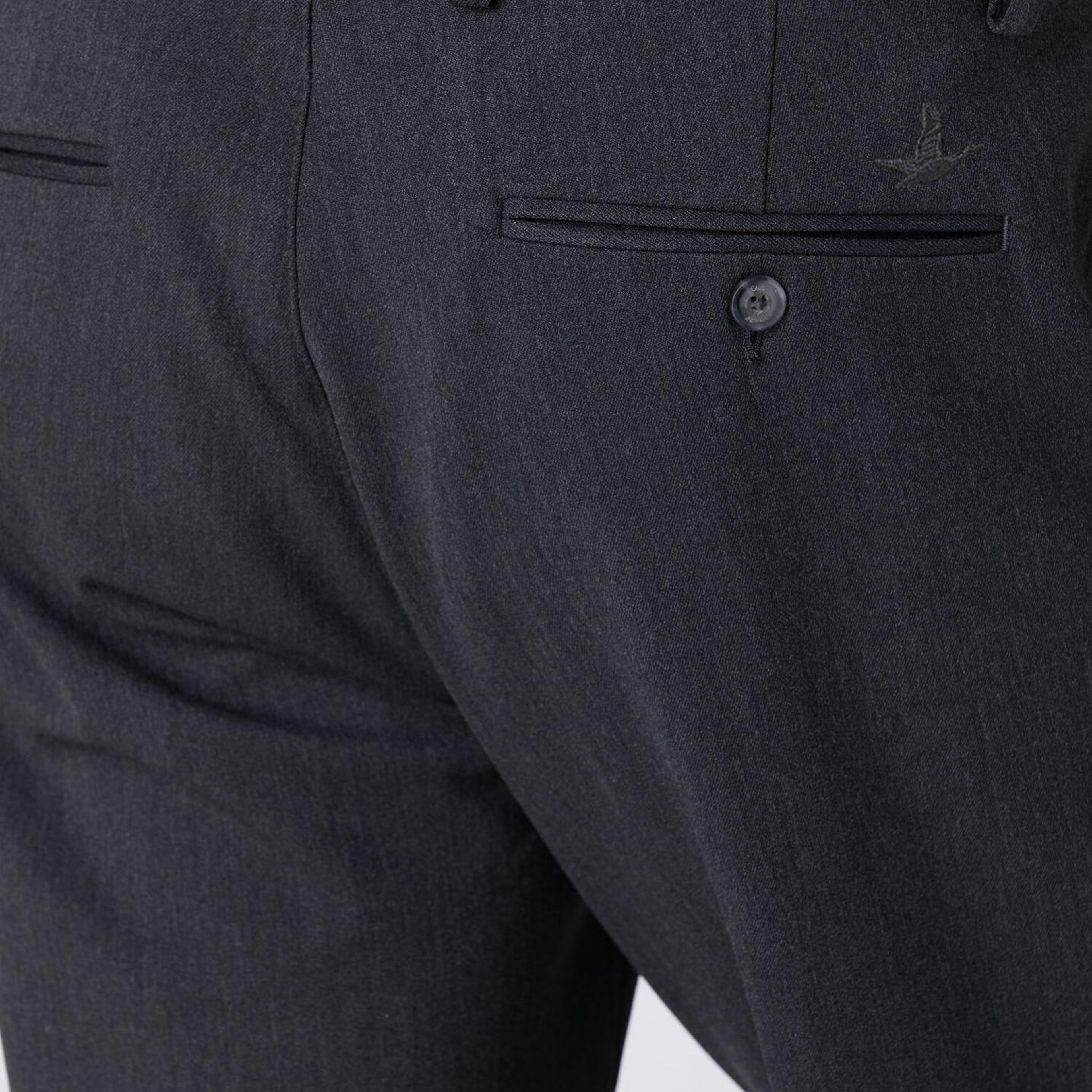 Beymen Club Erkek Regular Fit Gri Beli Kordonlu Twill Chino Pantolon