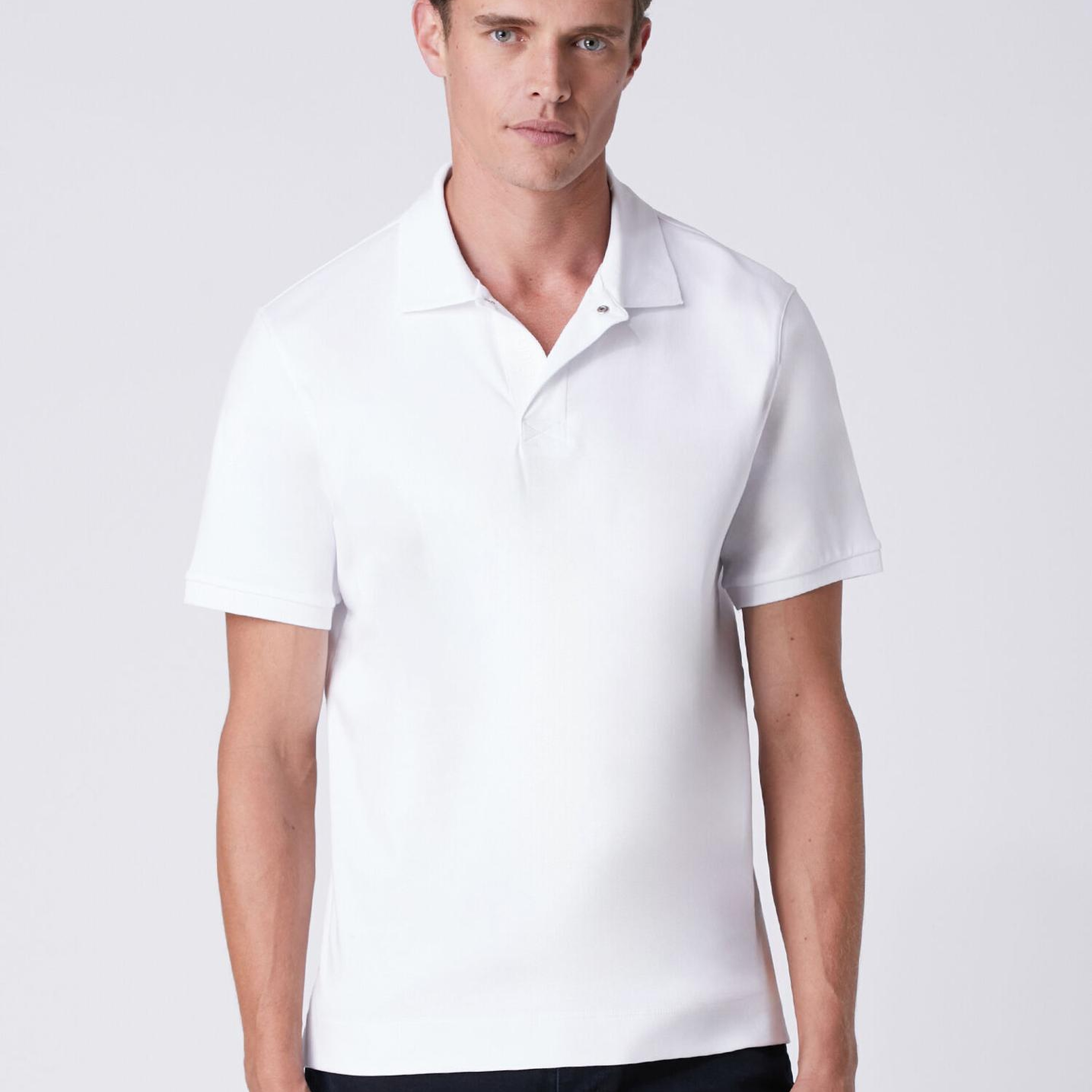 Beymen Club Erkek Comfort Fit Beyaz Polo Yaka T-shirt