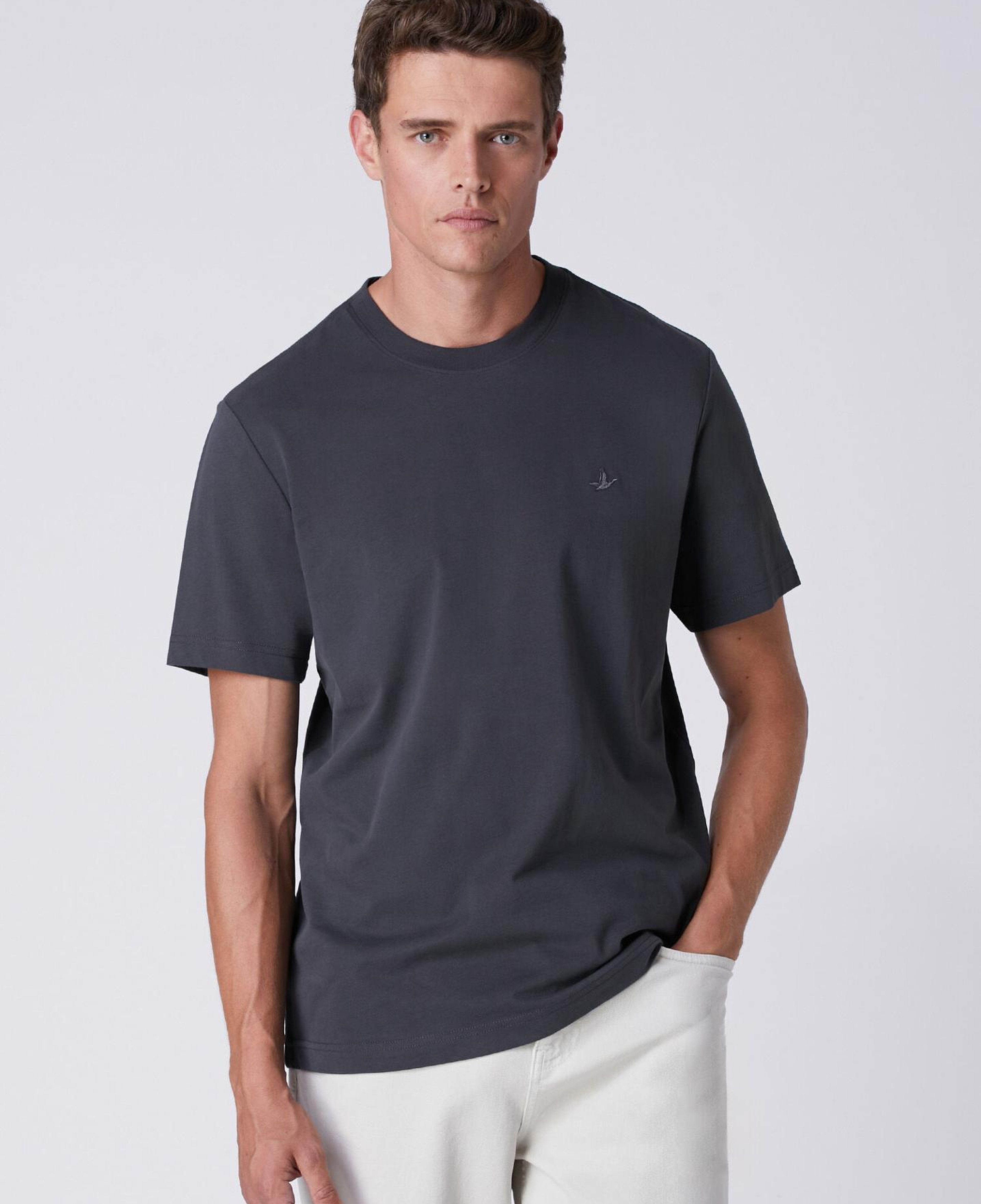 Beymen Club Erkek Relax Fit Antrasit Suprem T-shirt
