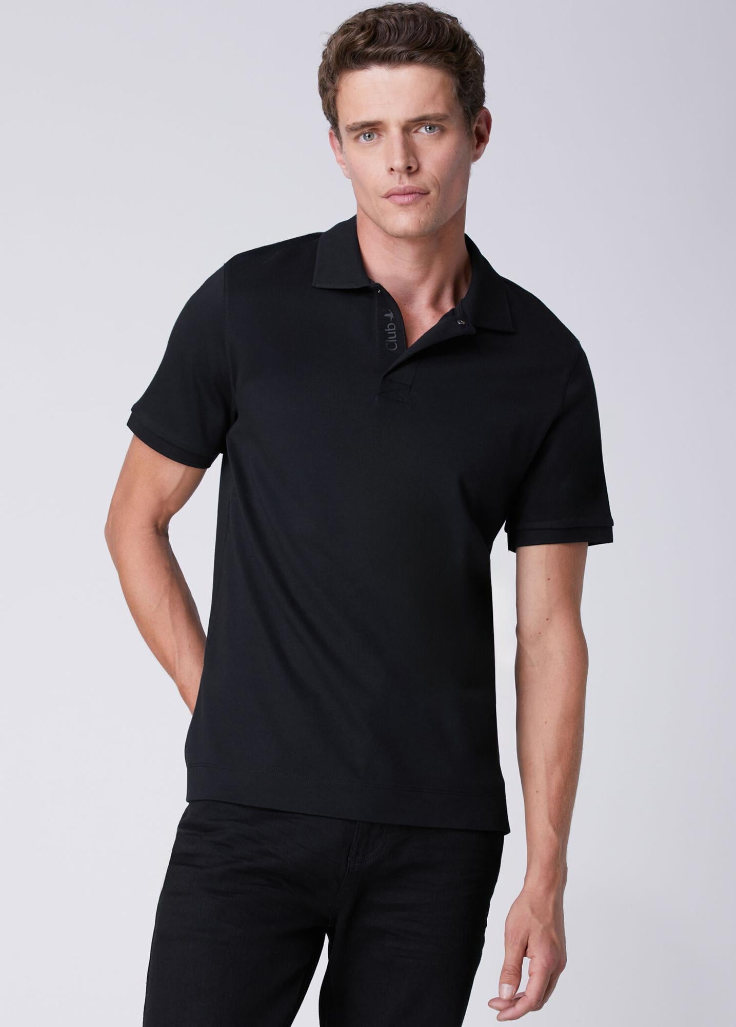 Beymen Club Erkek Comfort Fit Siyah Polo Yaka T-shirt