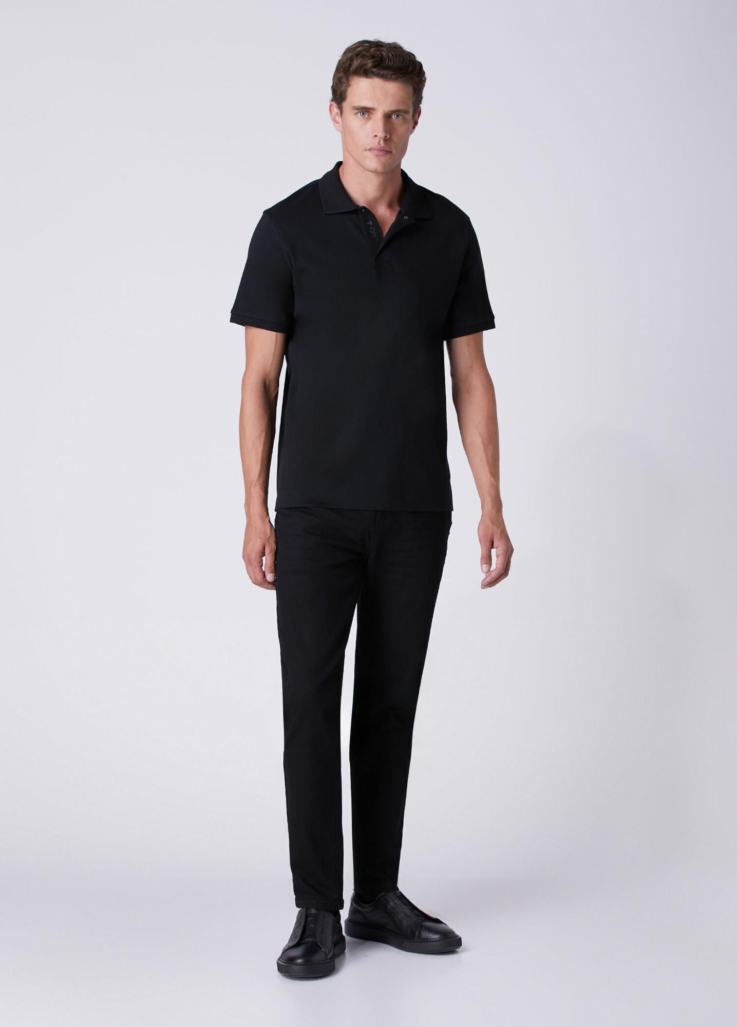Beymen Club Erkek Comfort Fit Siyah Polo Yaka T-shirt