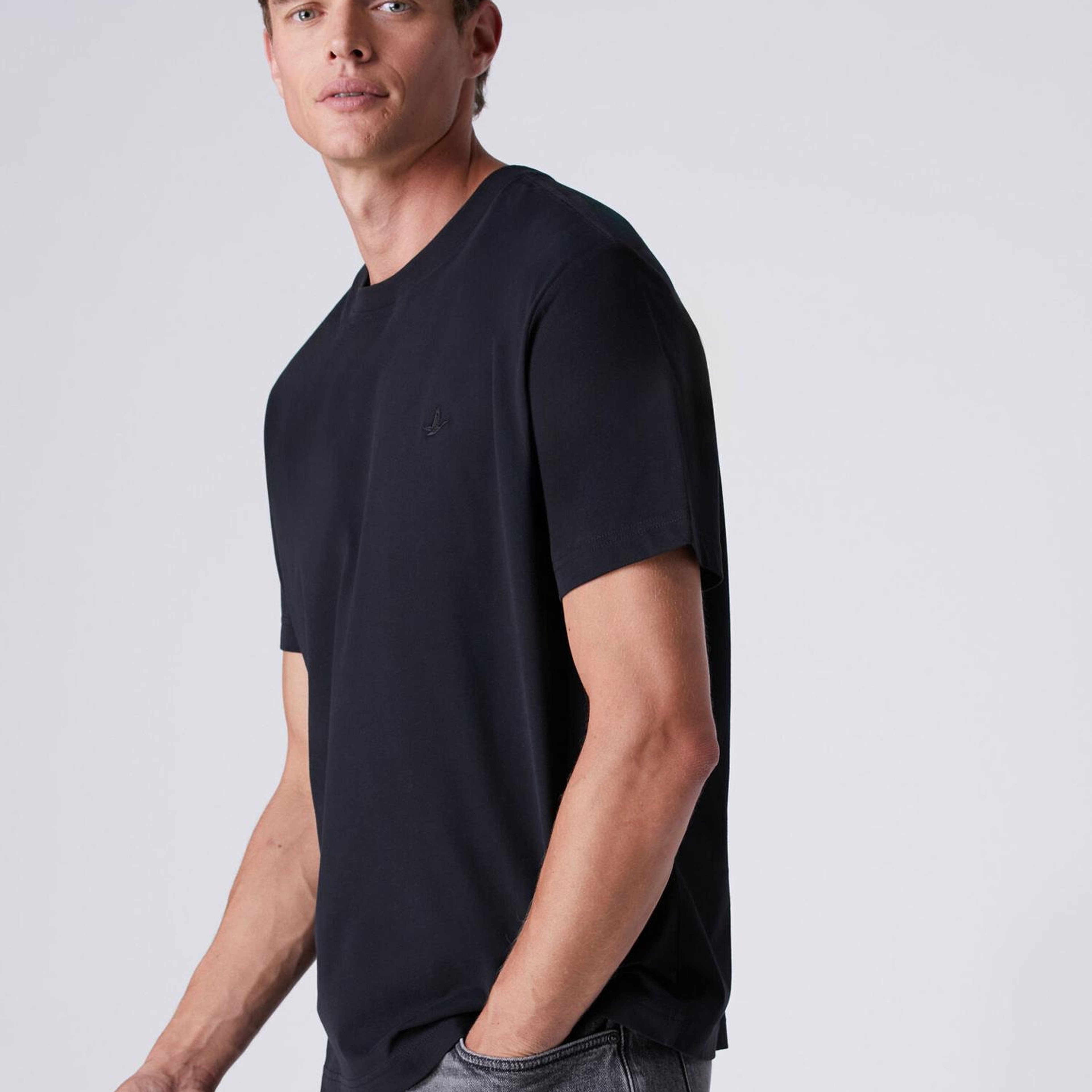 Beymen Club Erkek Relax Fit Siyah Suprem T-shirt