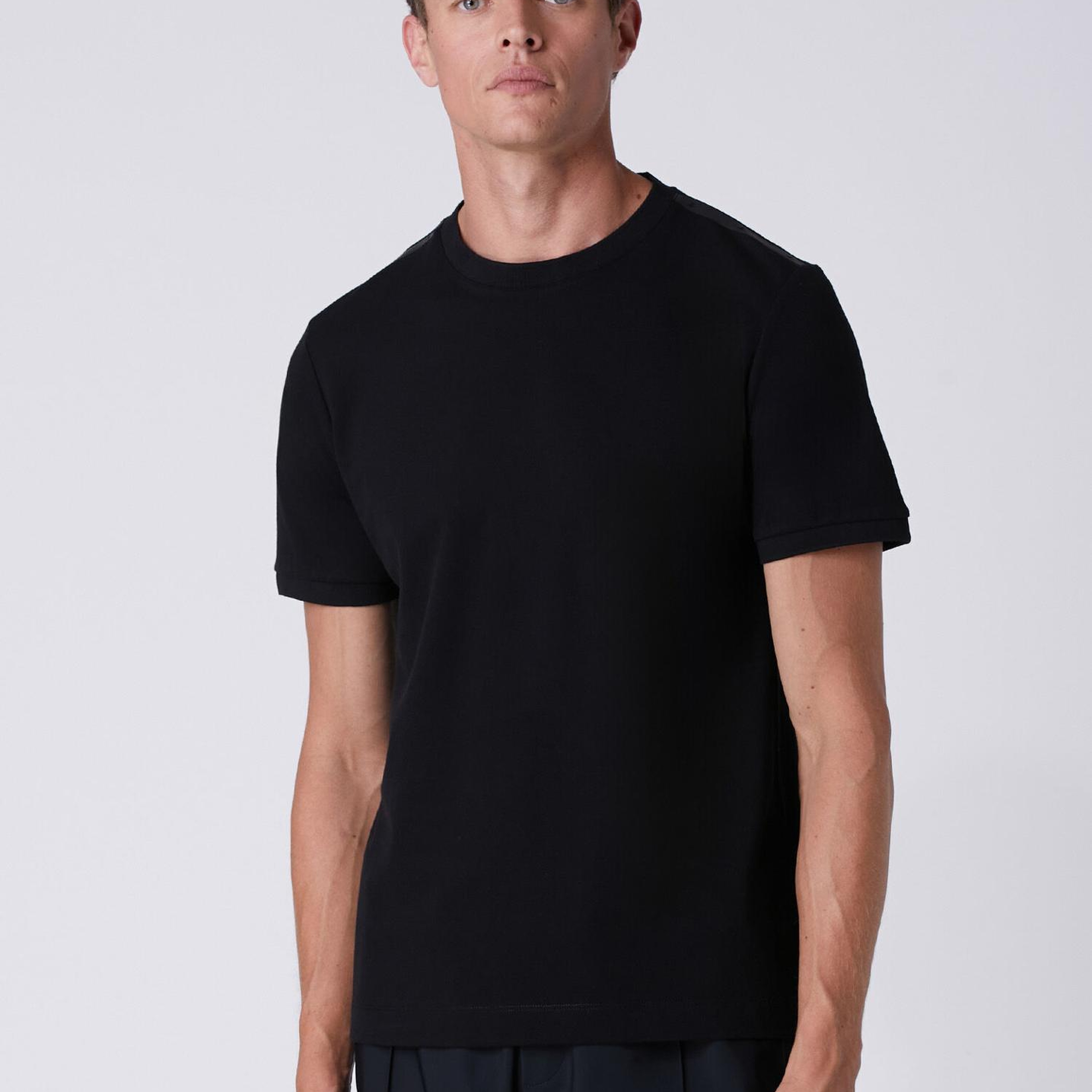 Beymen Club Erkek Basic Fit Siyah Pike T-shirt