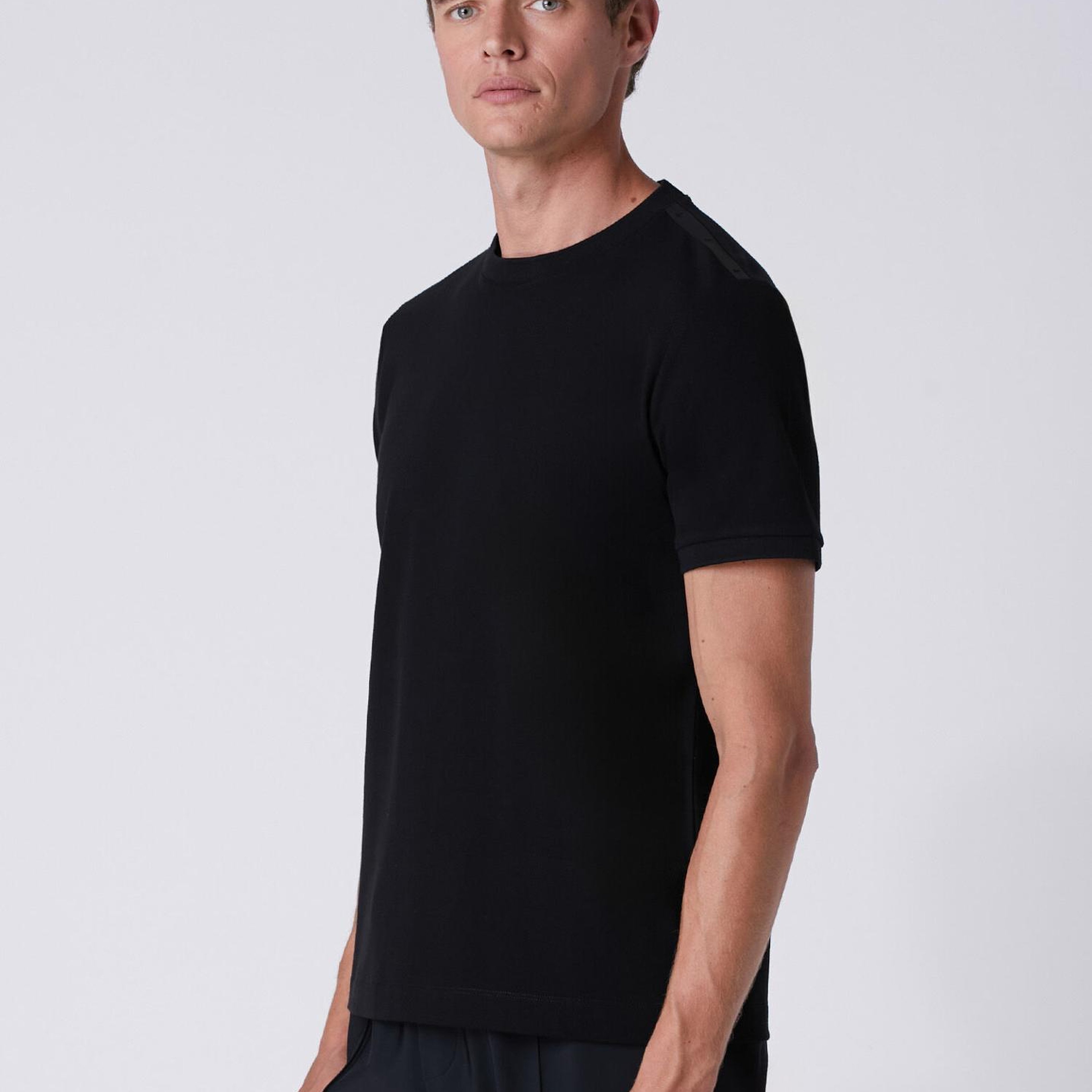 Beymen Club Erkek Basic Fit Siyah Pike T-shirt