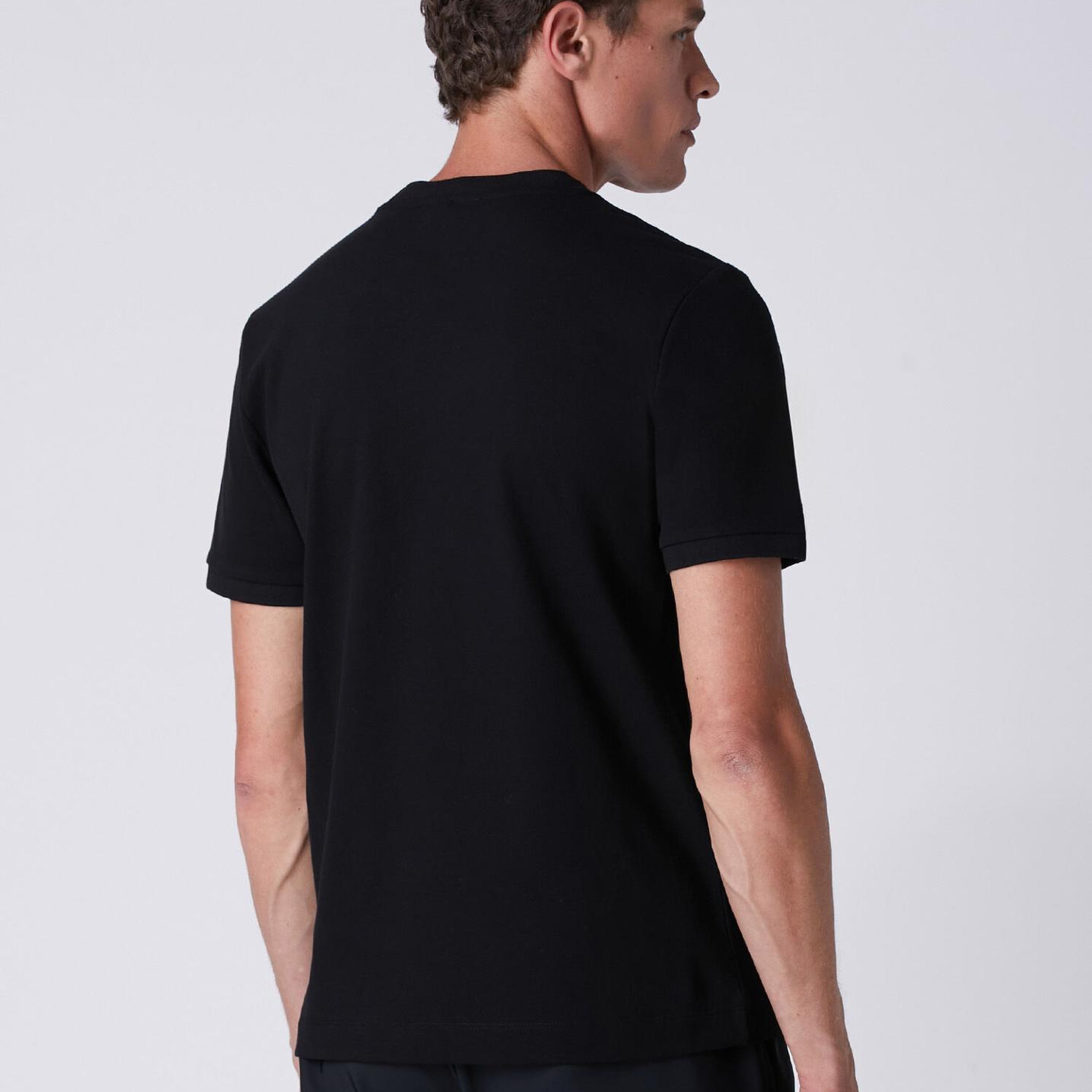 Beymen Club Erkek Basic Fit Siyah Pike T-shirt