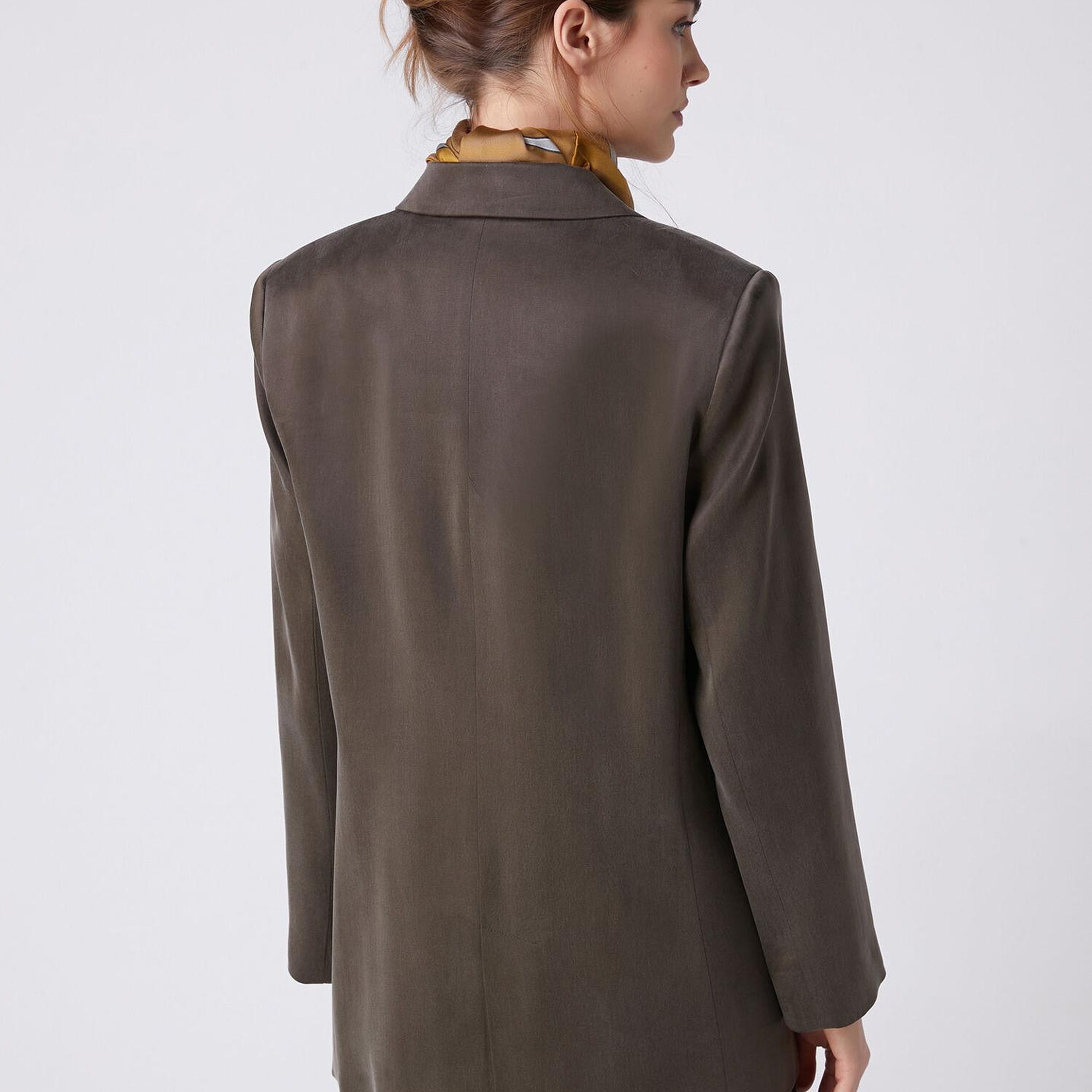 Beymen Club Kadın Haki Cupro Blazer