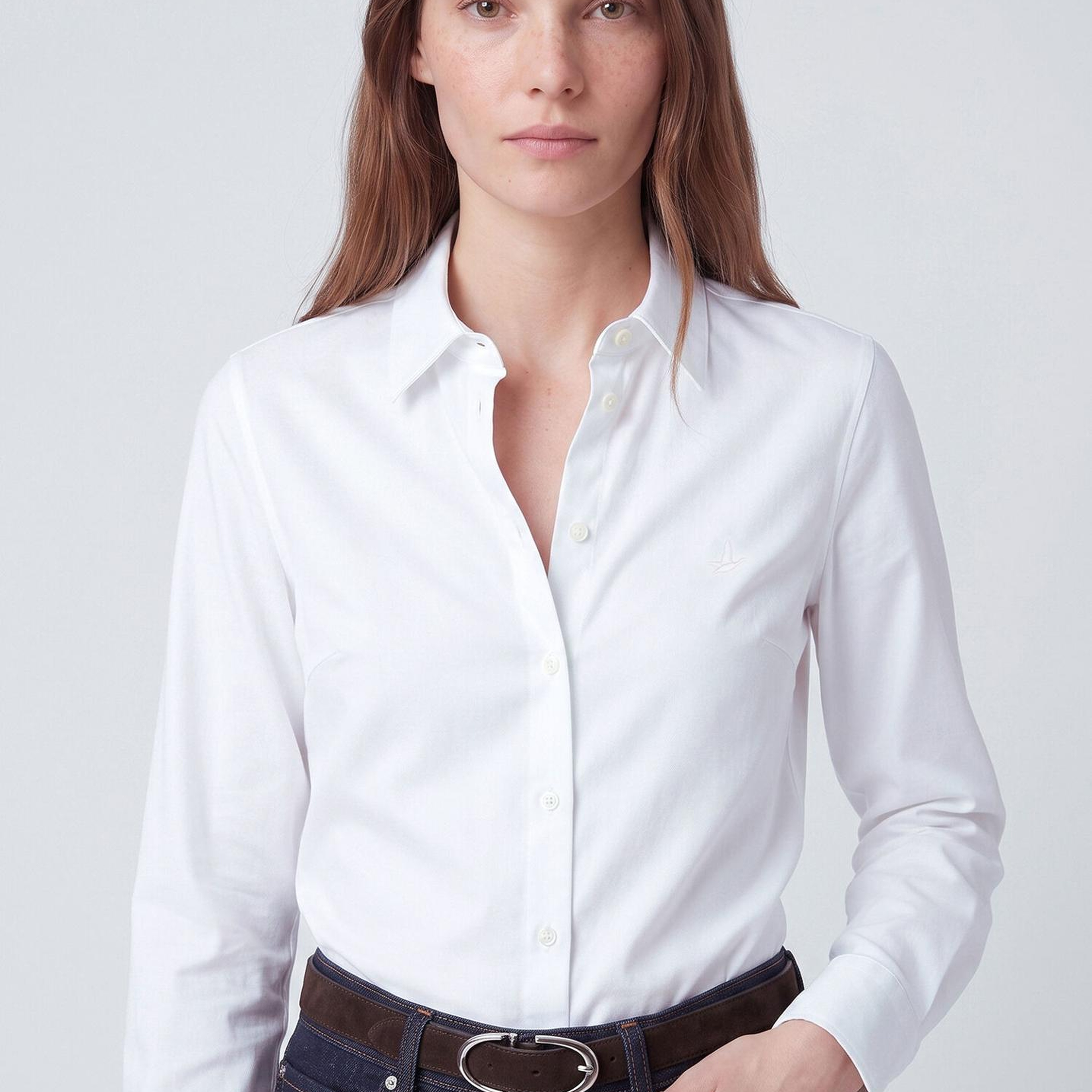 Beymen Club Kadın Slim Fit Non-Iron Kırık Beyaz Gömlek
