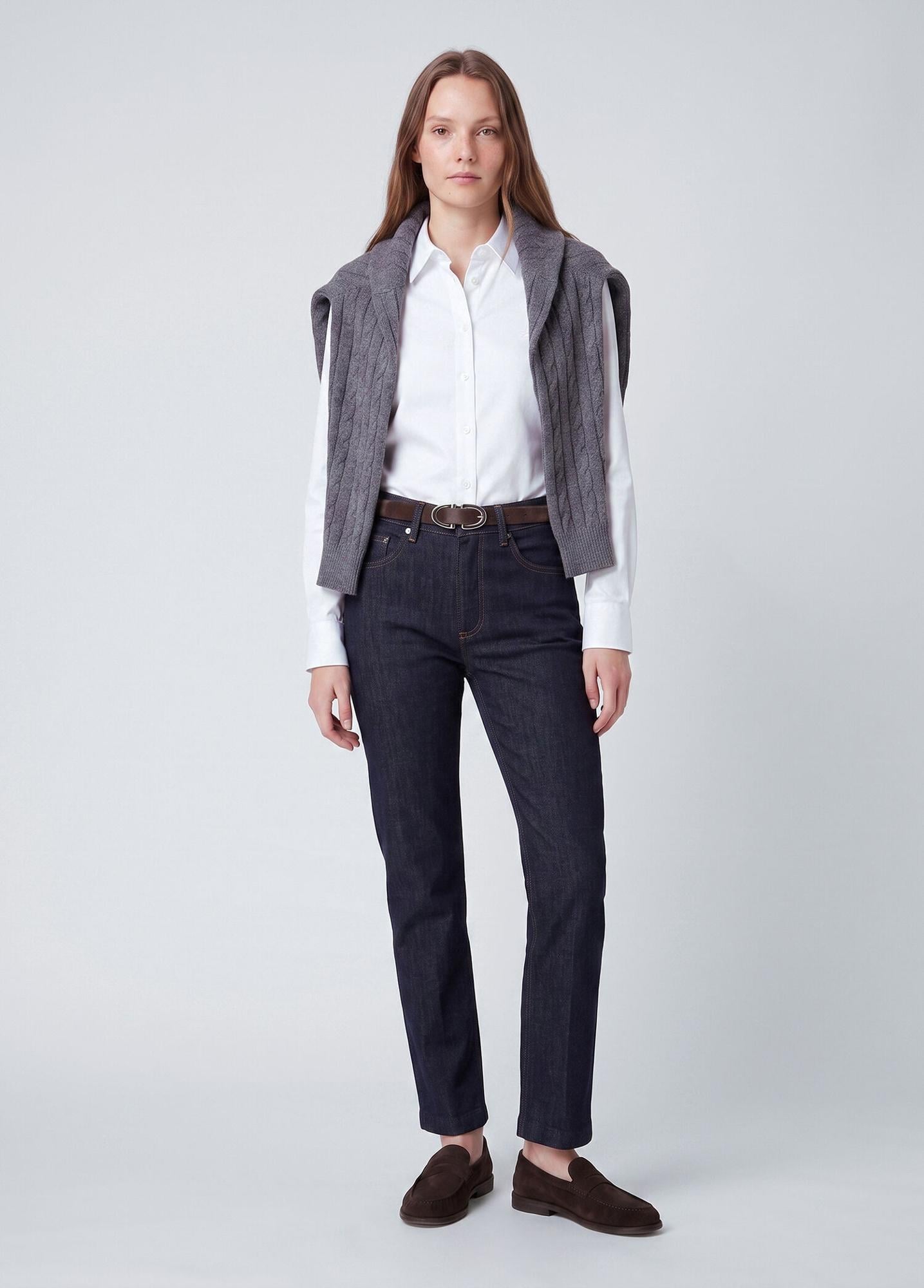 Beymen Club Kadın Slim Fit Non-Iron Kırık Beyaz Gömlek