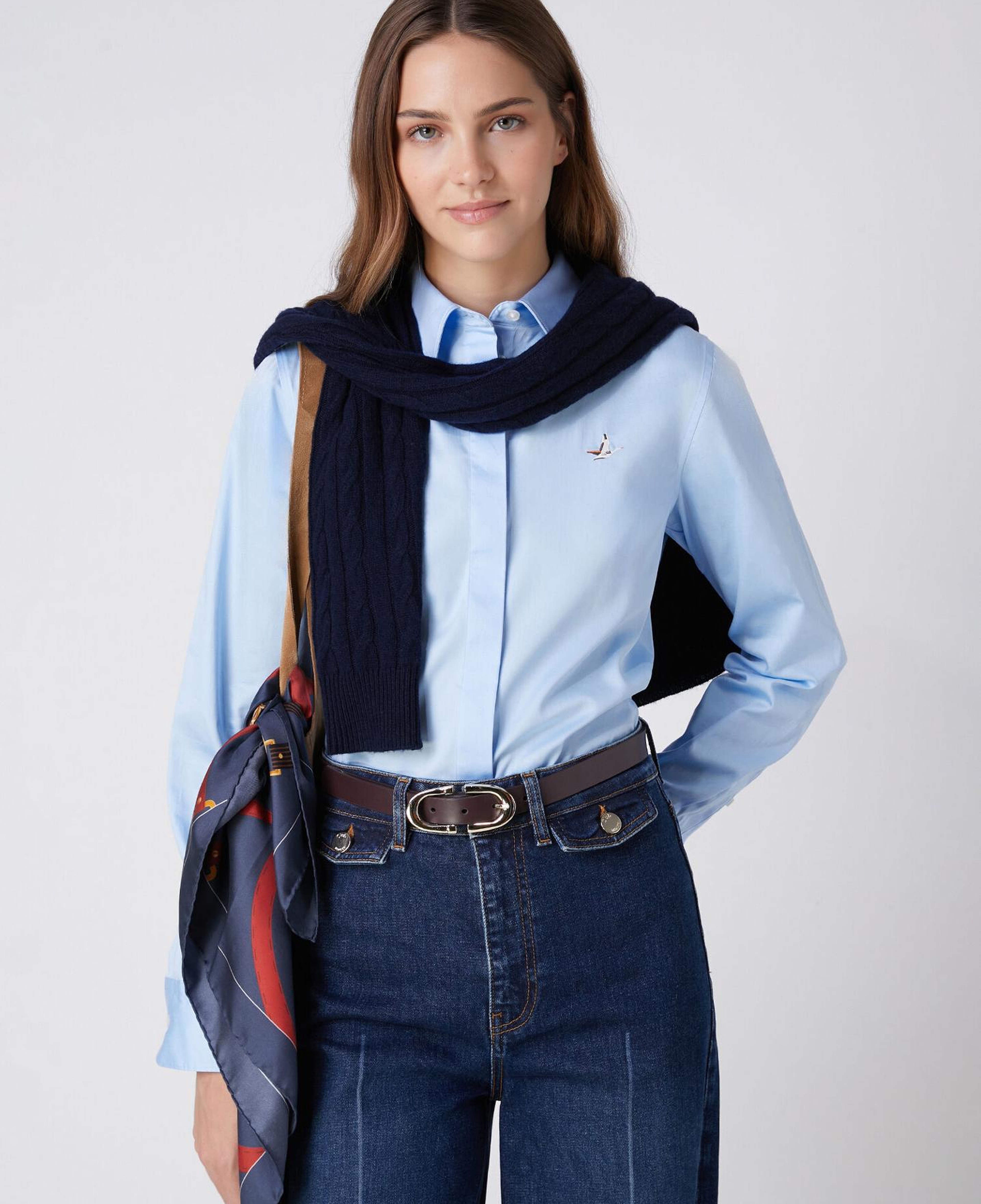 Beymen Club Kadın Mavi Basic Poplin Gömlek