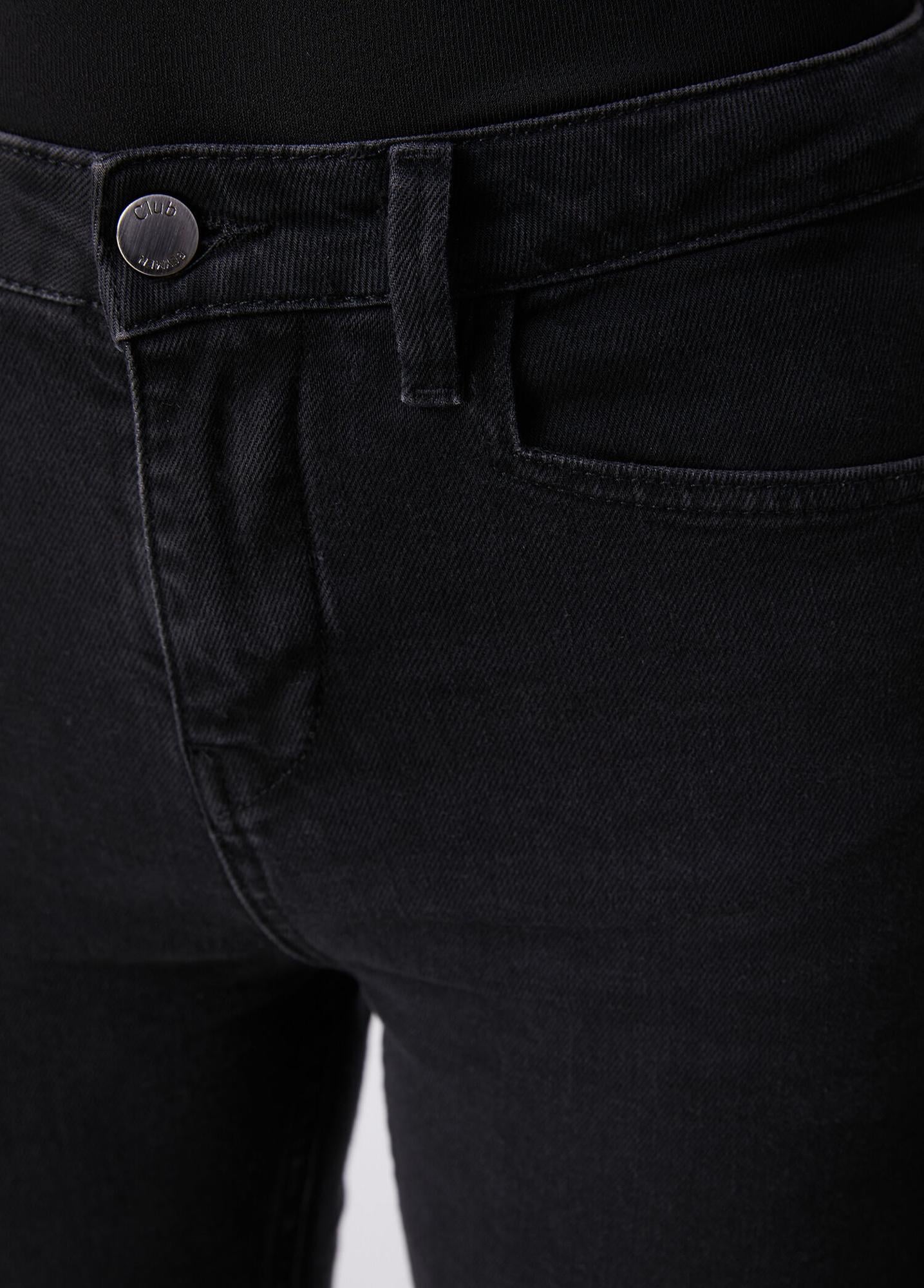 Beymen Club Kadın Slim Straight Fit Siyah Jean Pantolon