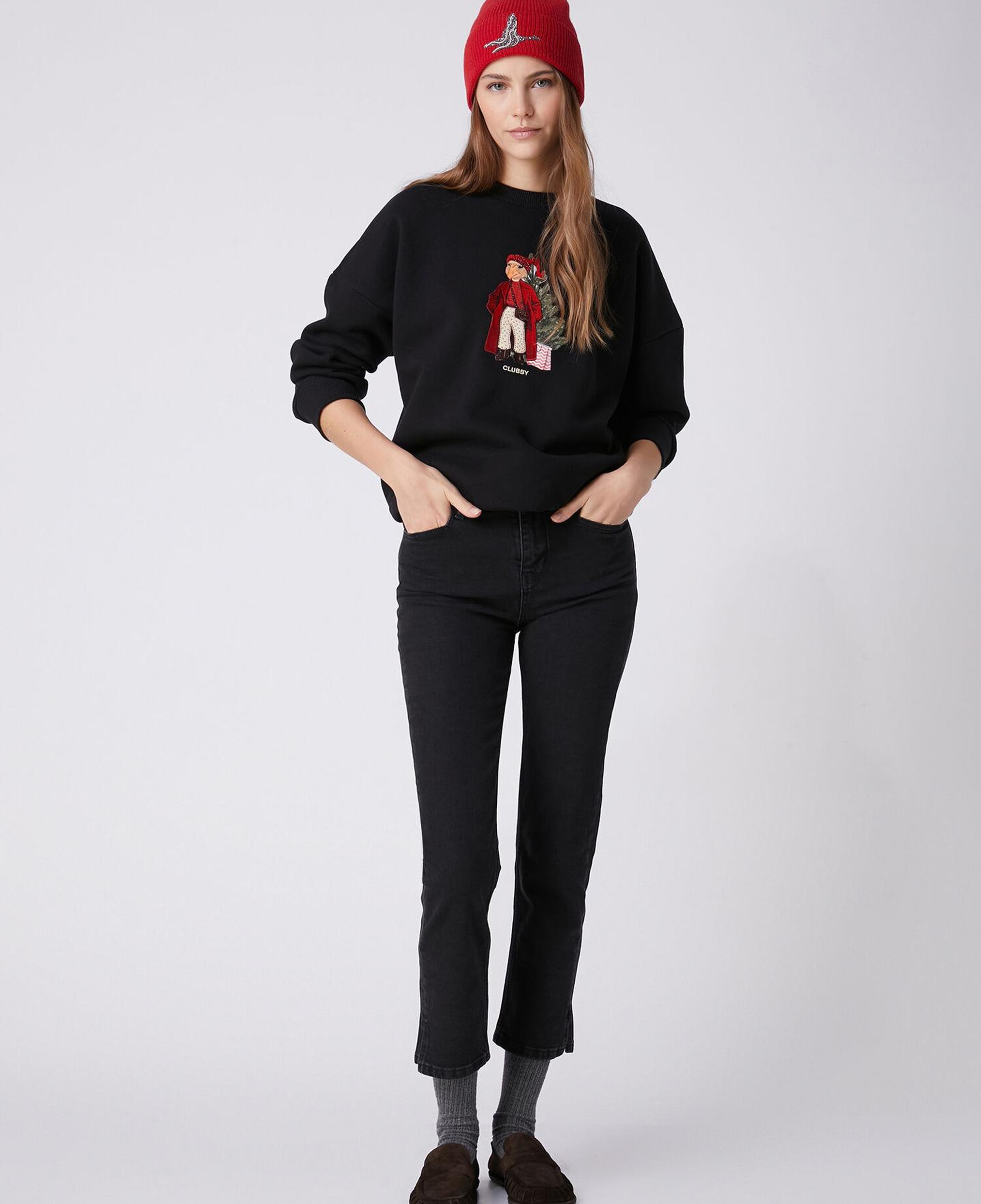 Beymen Club Kadın Slim Straight Fit Siyah Jean Pantolon