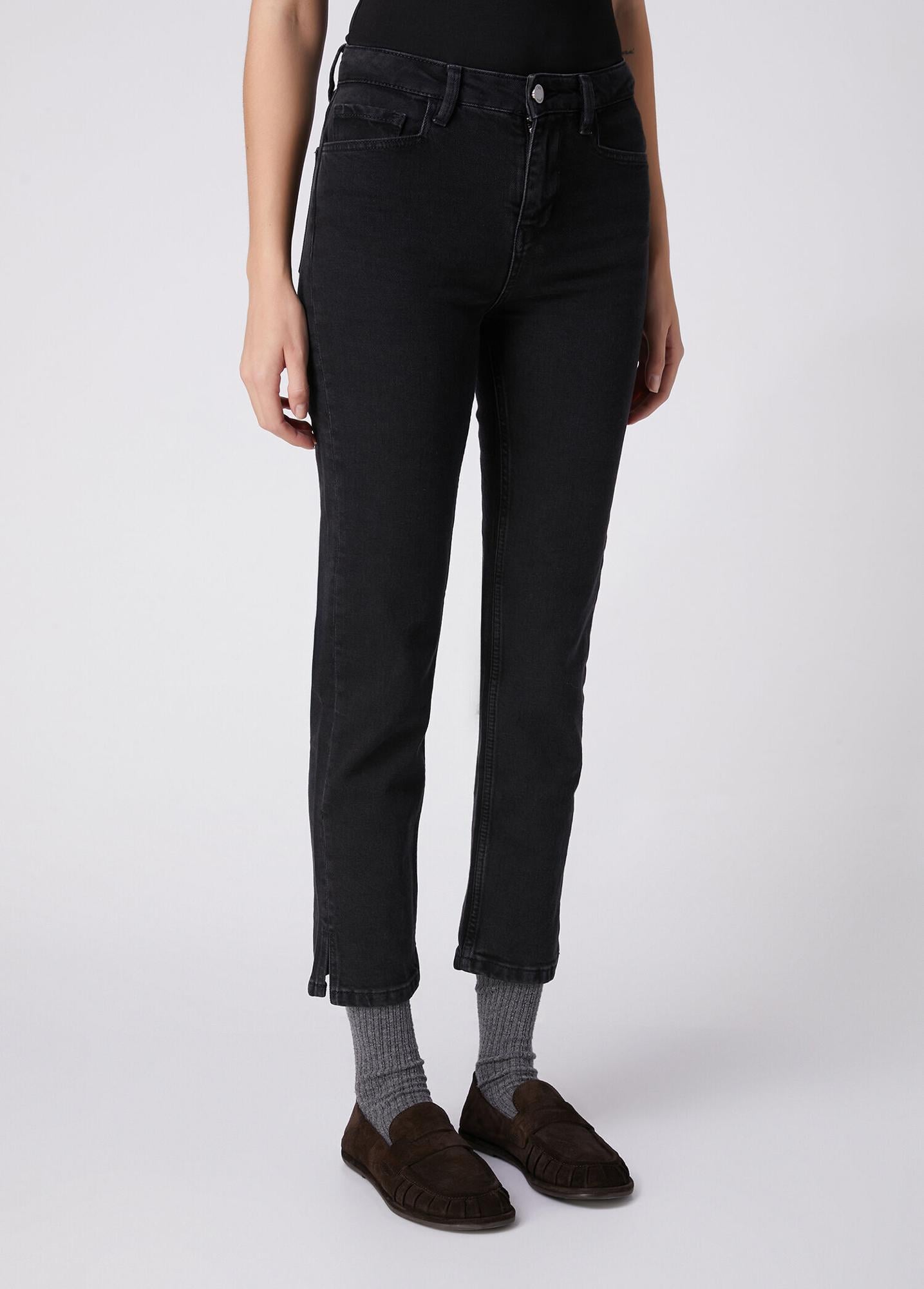 Beymen Club Kadın Slim Straight Fit Siyah Jean Pantolon
