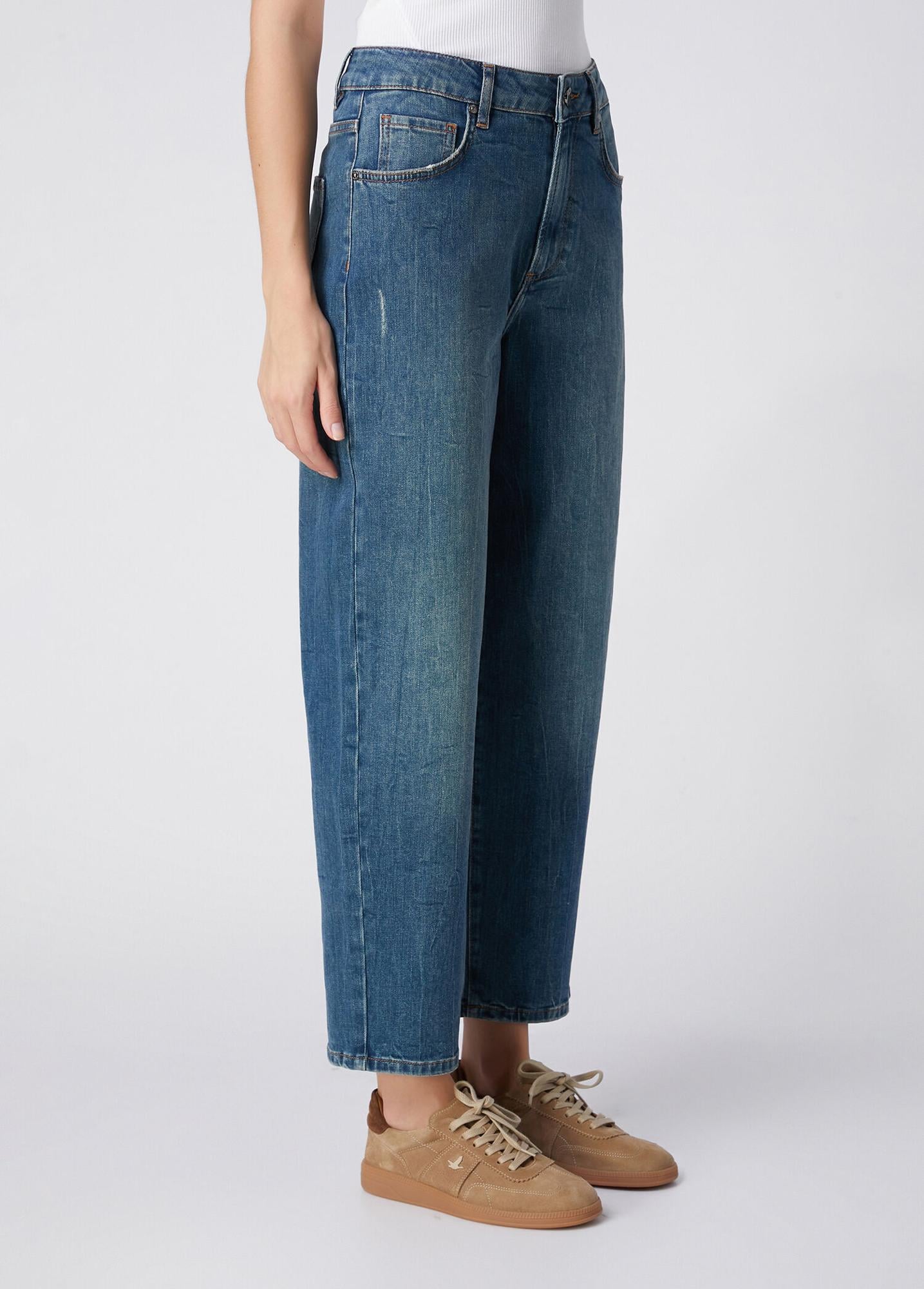 Beymen Club Kadın Tapered Fit Mavi Jean Pantolon