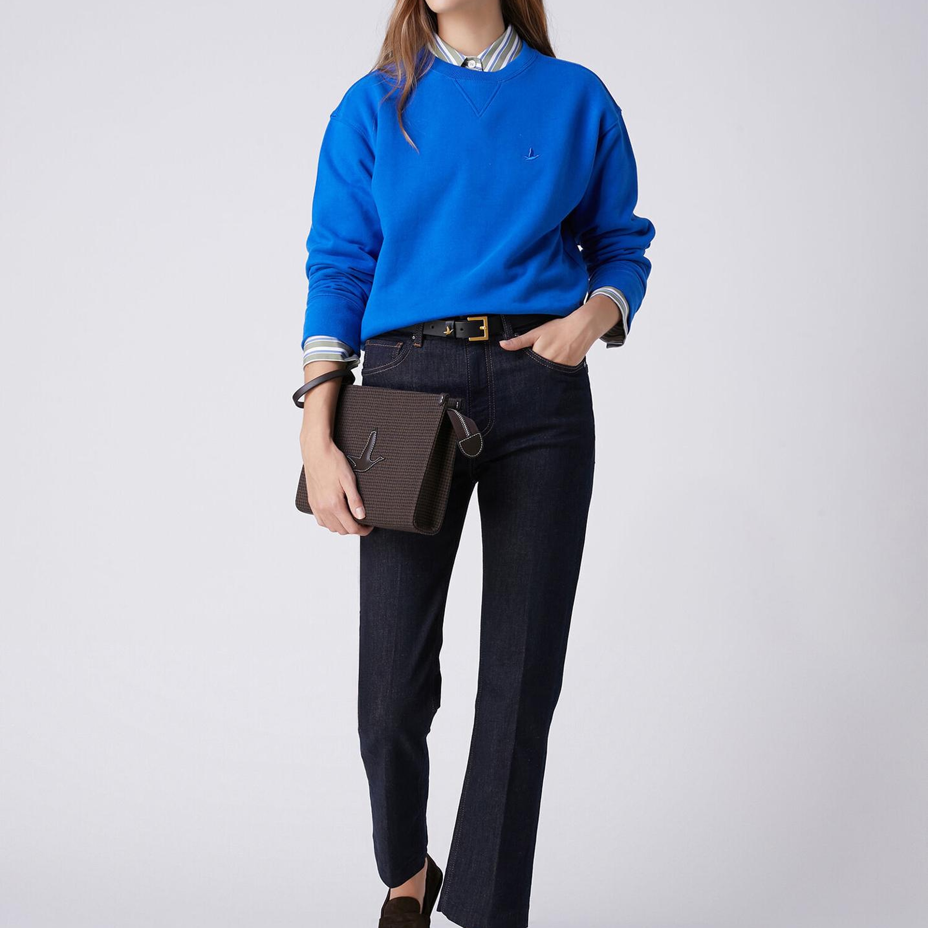 Beymen Club Kadın Straight Fit Lacivert Jean Pantolon