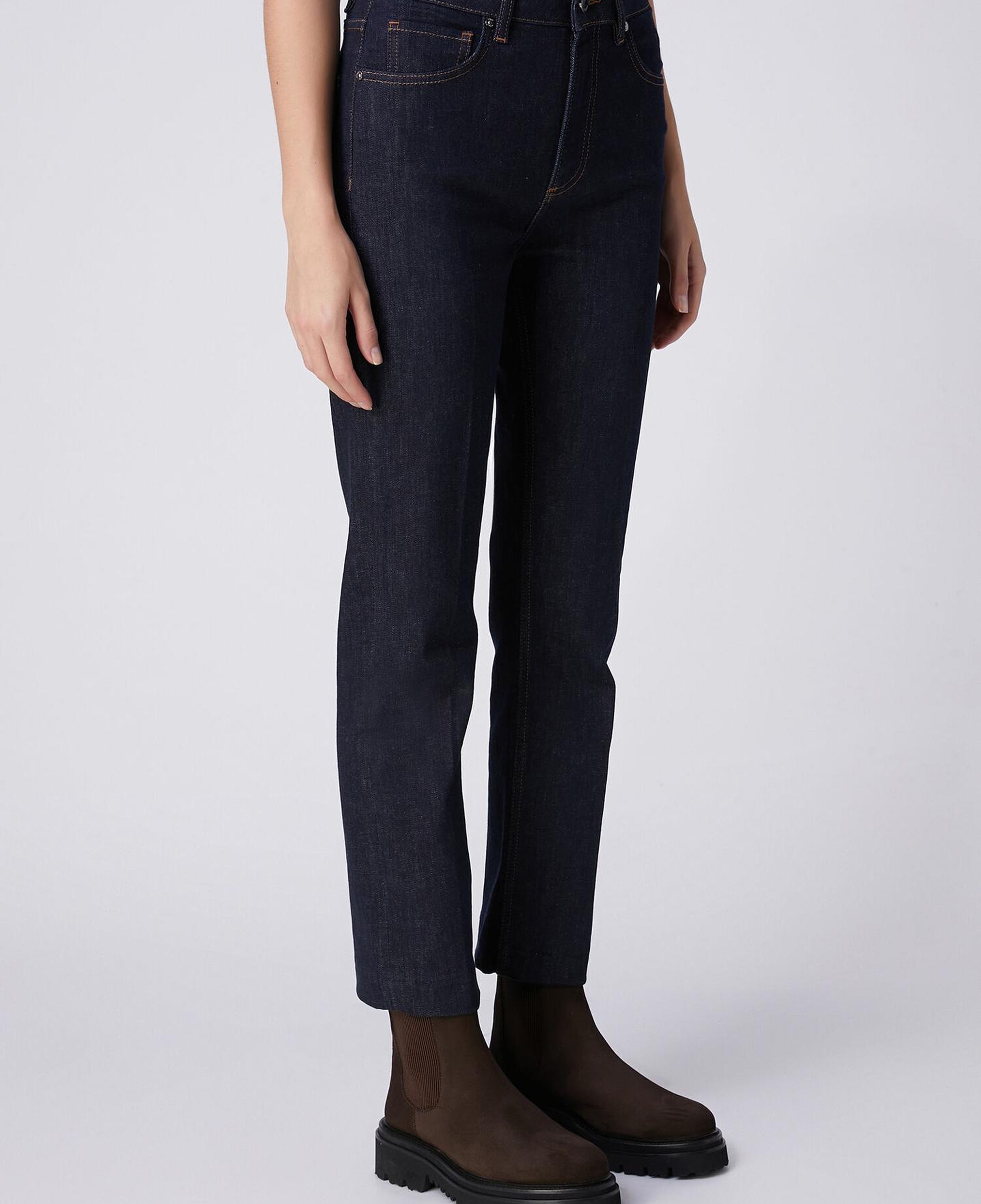 Beymen Club Kadın Straight Fit Lacivert Jean Pantolon