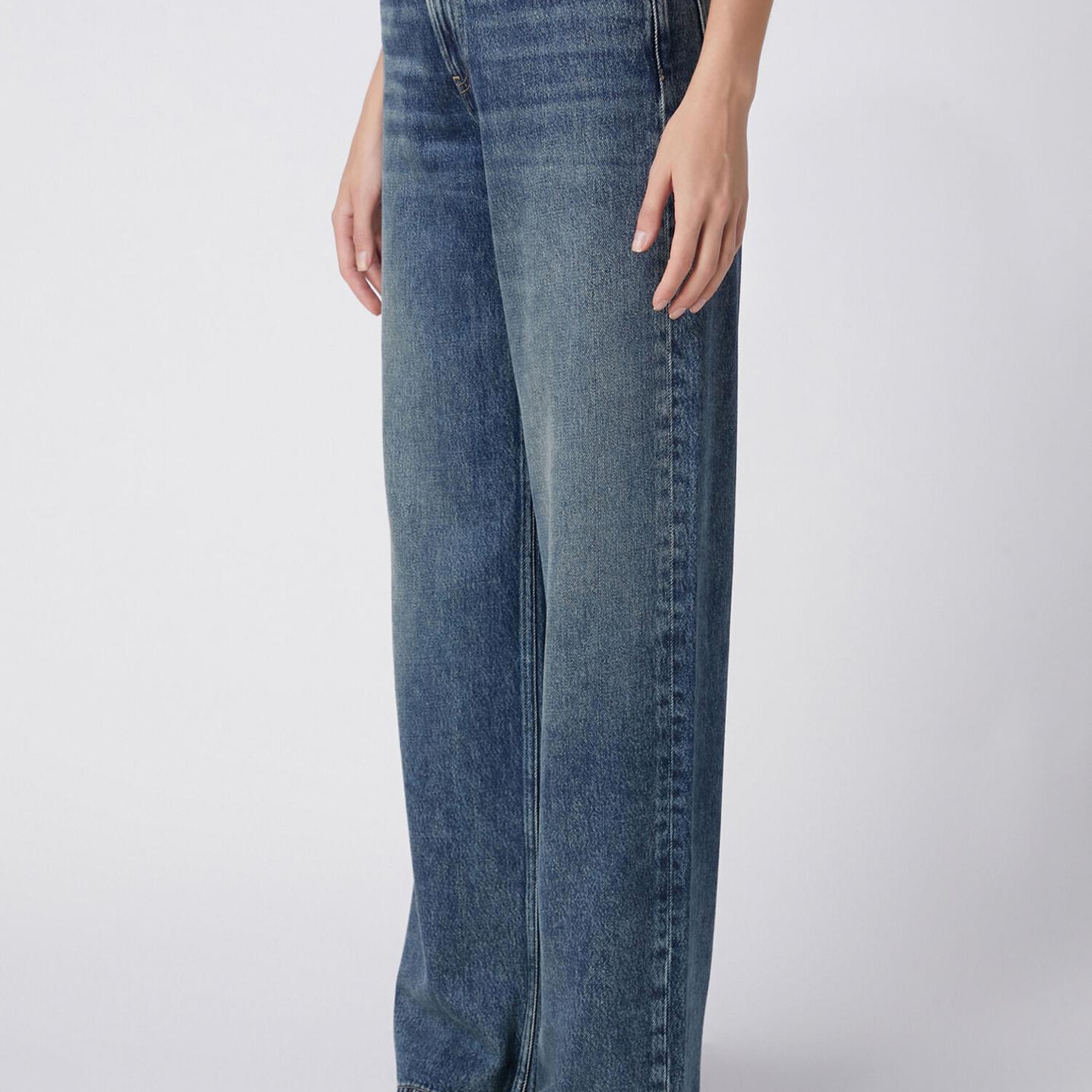 Beymen Club Kadın Mavi Straight Leg Jean Pantolon