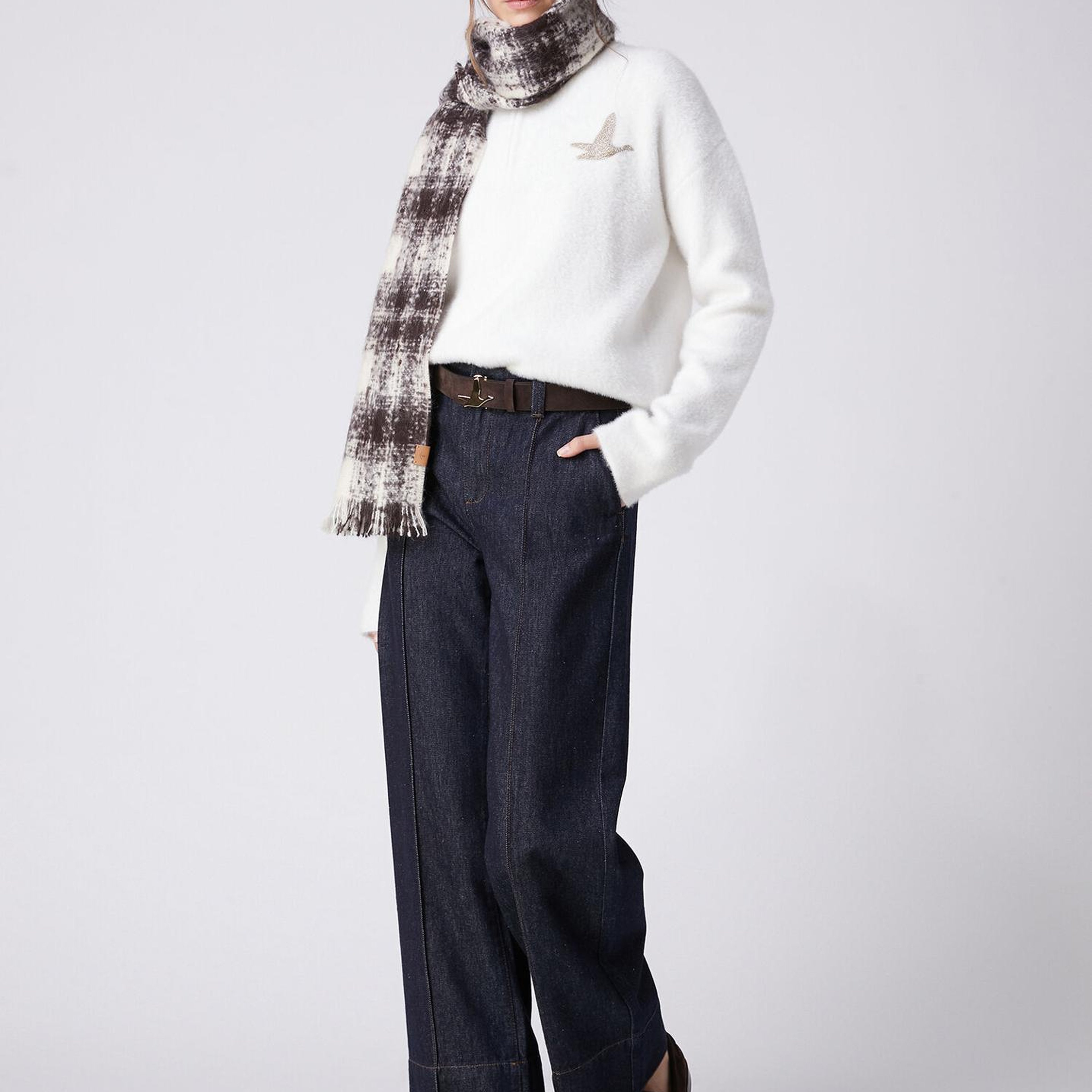 Beymen Club Kadın Straight Fit Lacivert Jean Pantolon