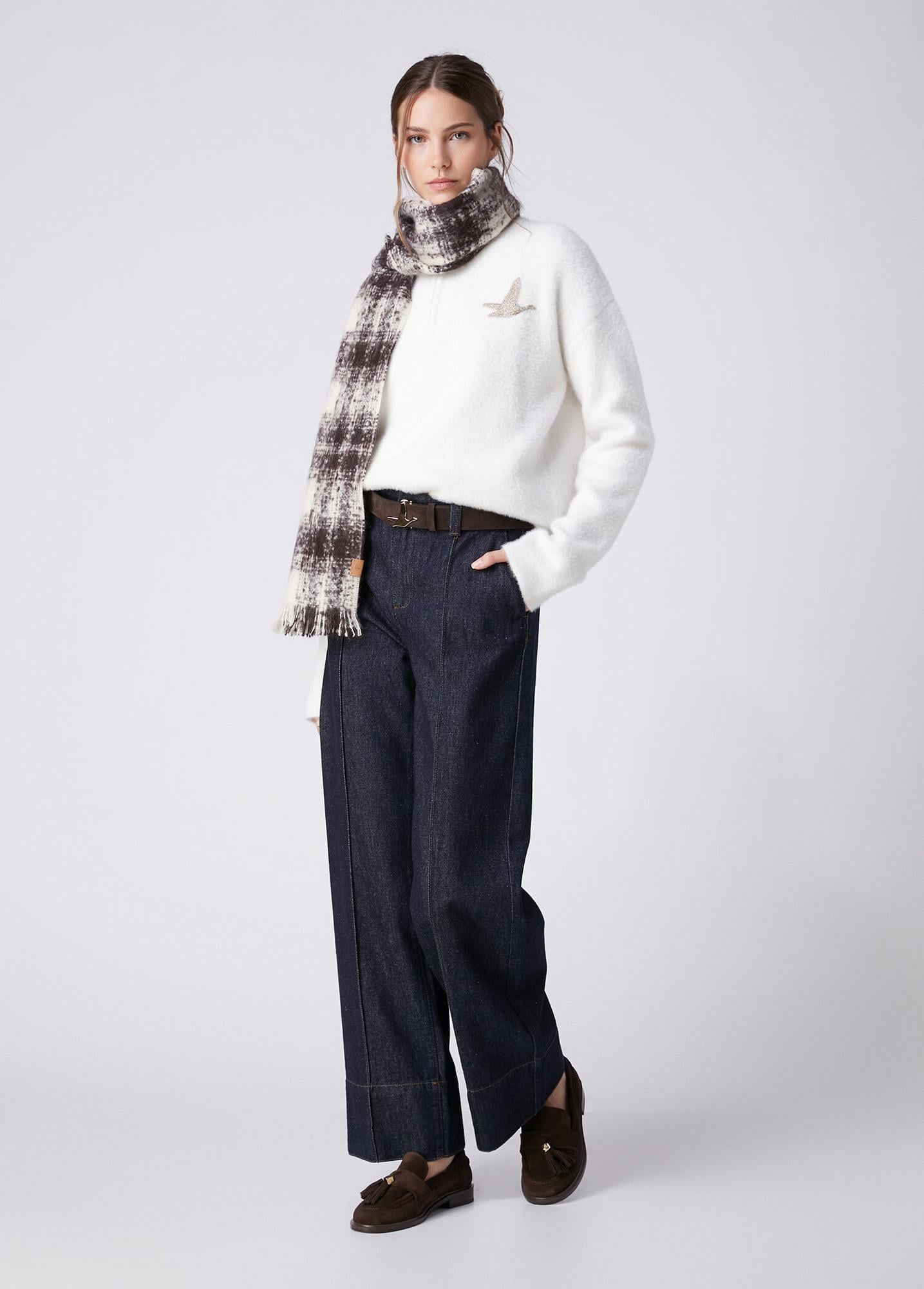 Beymen Club Kadın Straight Fit Lacivert Jean Pantolon