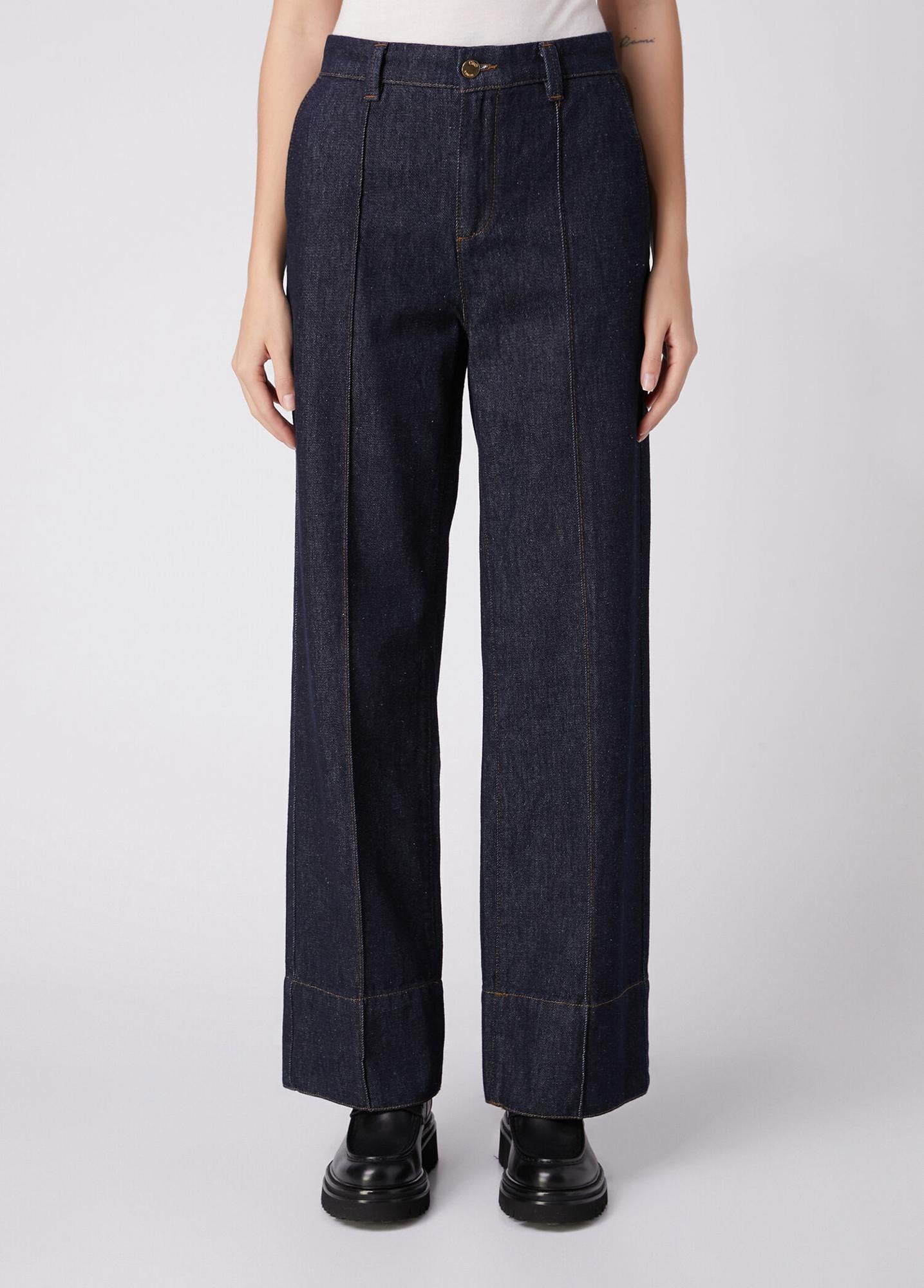 Beymen Club Kadın Straight Fit Lacivert Jean Pantolon