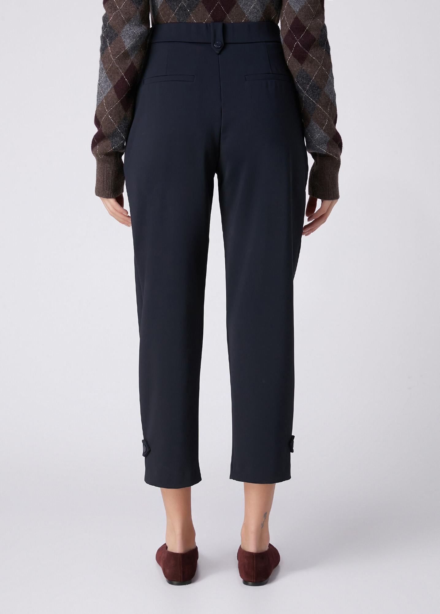Beymen Club Kadın Lacivert Apoletli Pita Scuba Jogger Pantolon