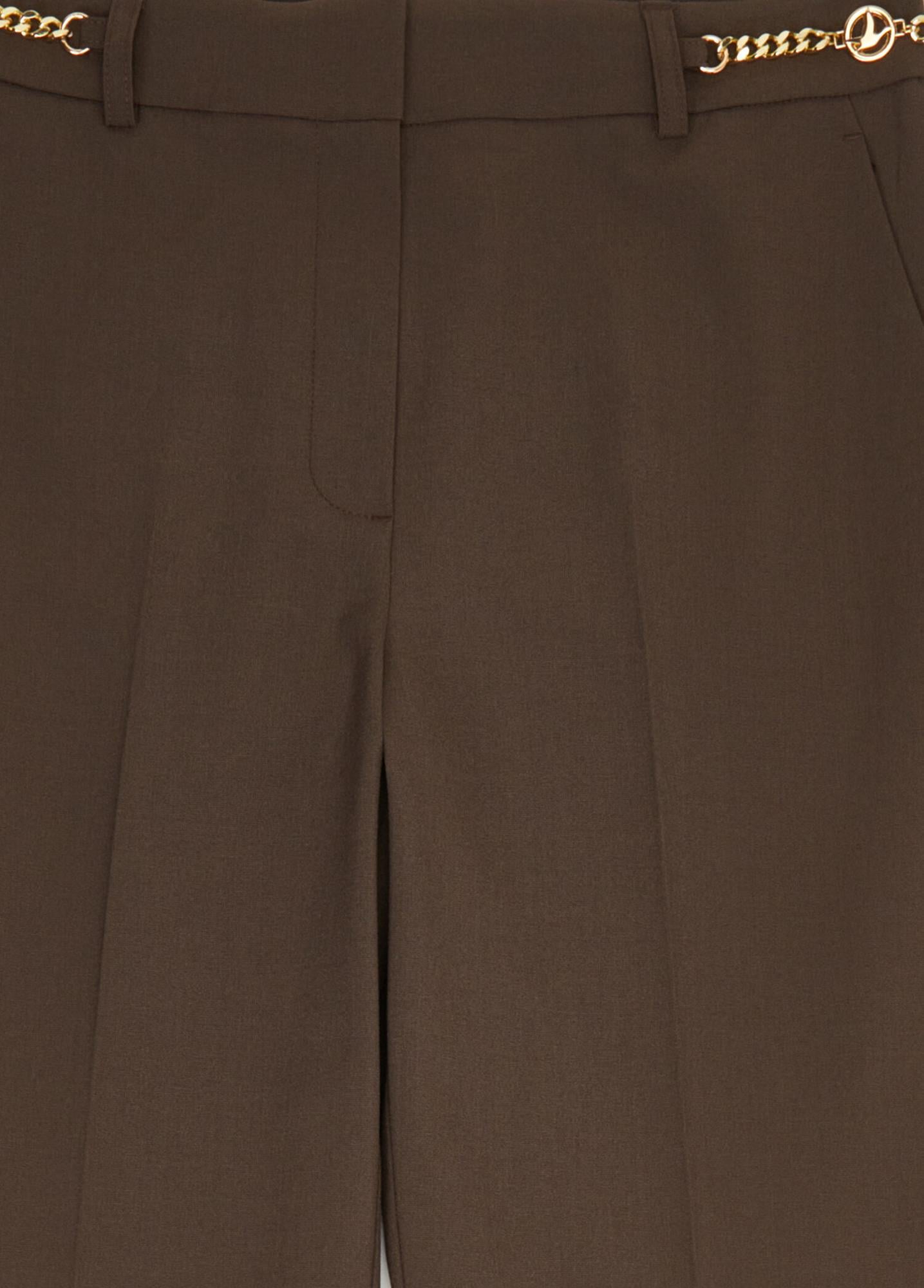Beymen Club Kadın Kahverengi Logo Aksesuarlı Pantolon