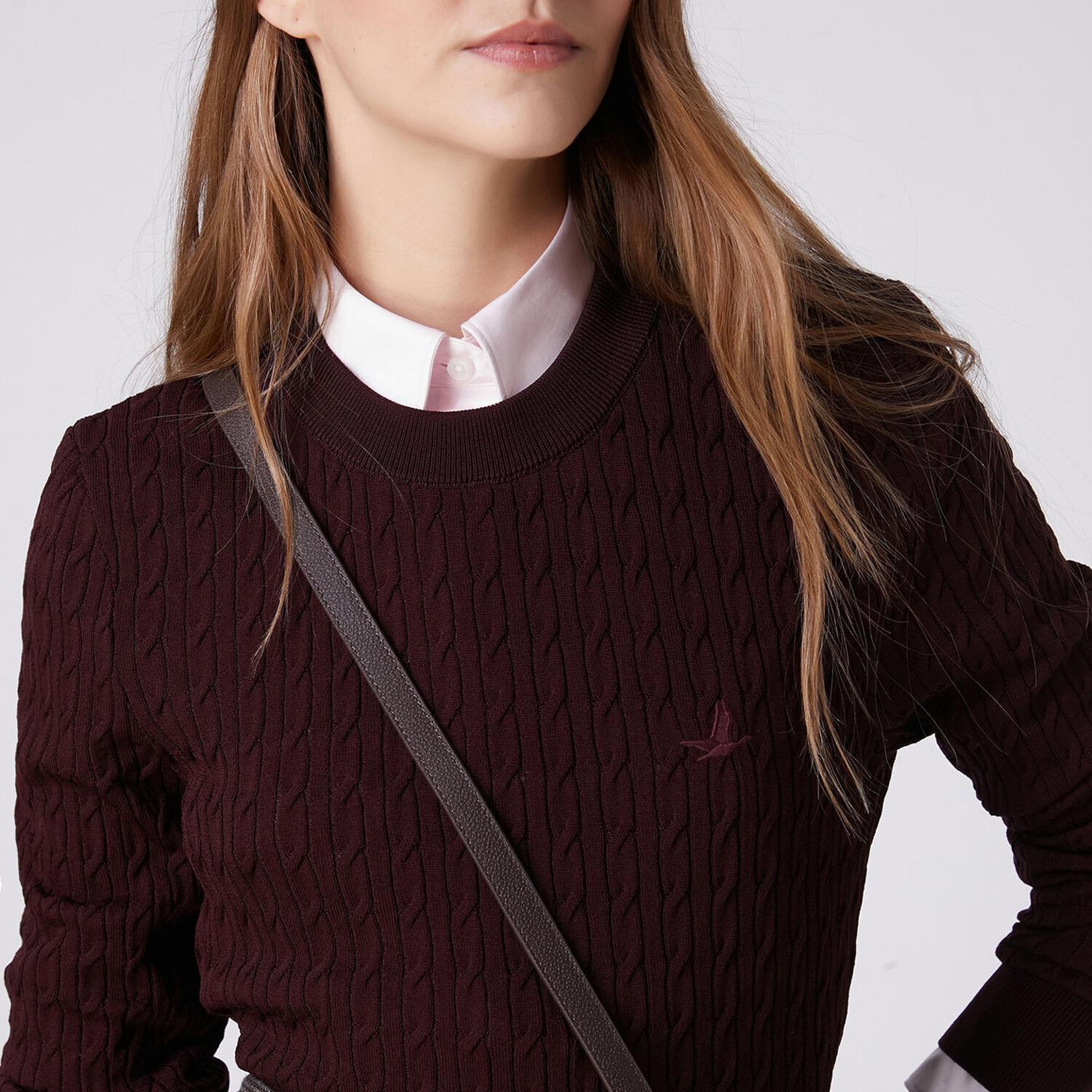 Beymen Club Kadın Bordo Basic Saç Örgü Triko