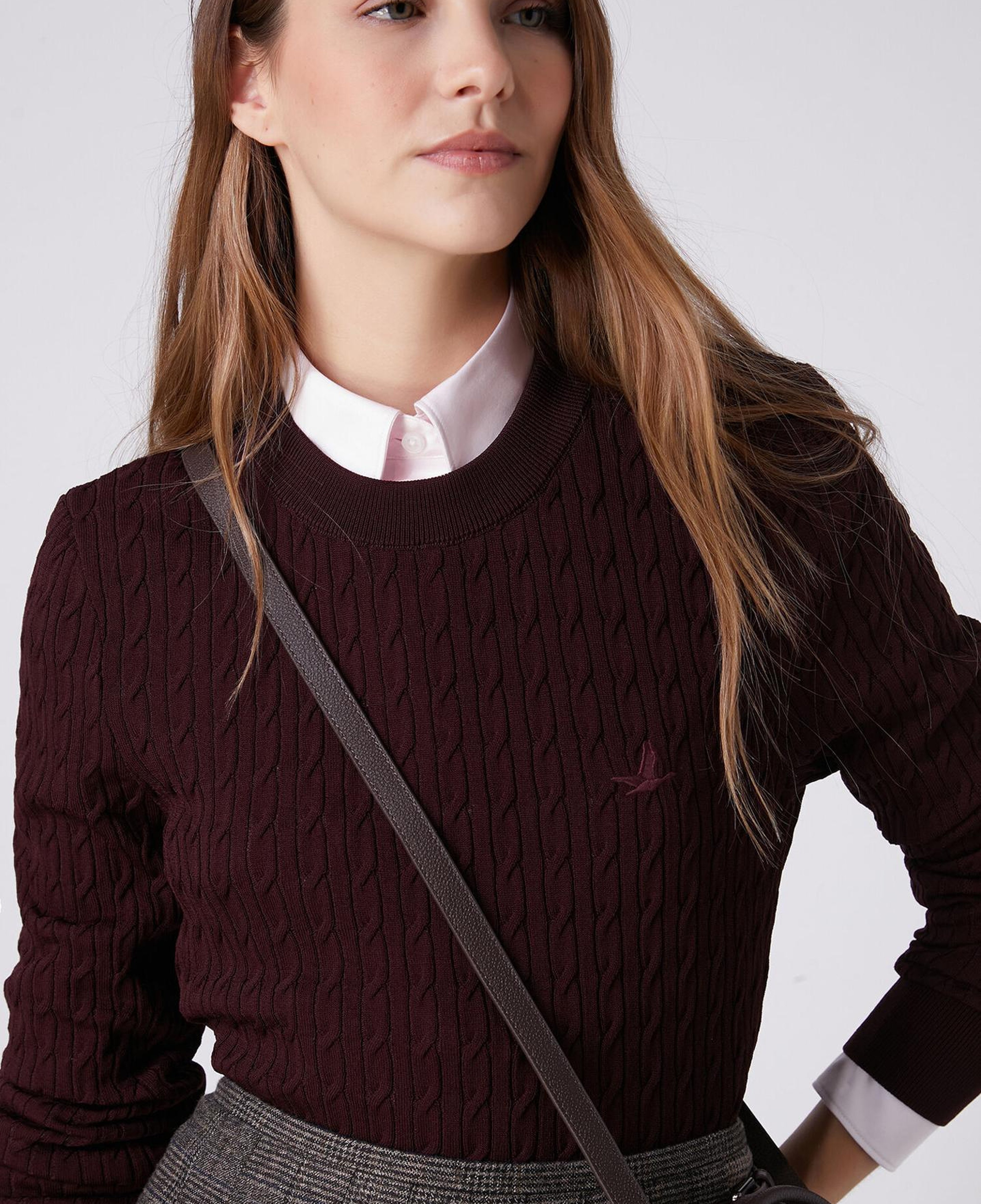 Beymen Club Kadın Bordo Basic Saç Örgü Triko