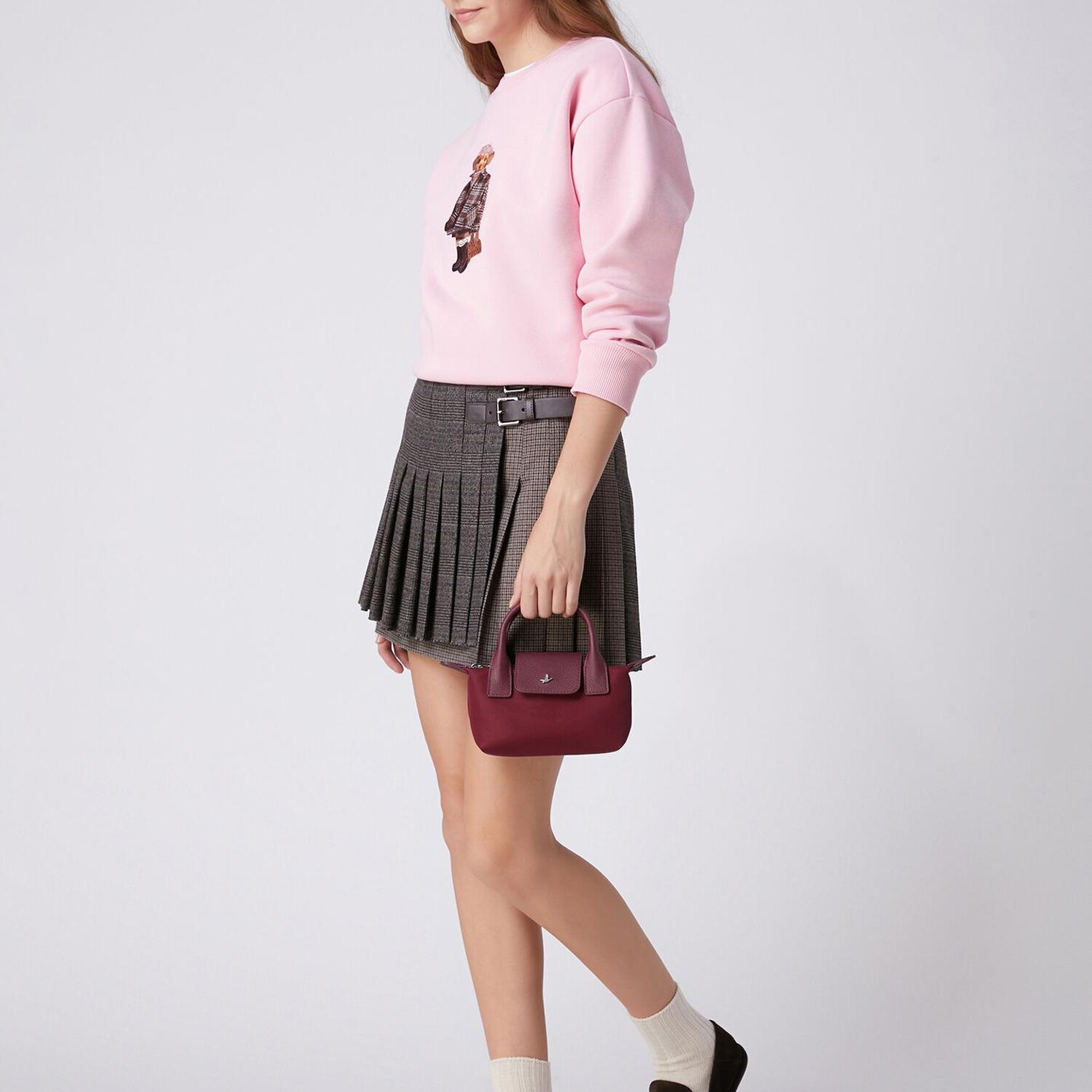 Beymen Club Kadın Pembe Taşlı Köpek Baskılı Sweatshirt