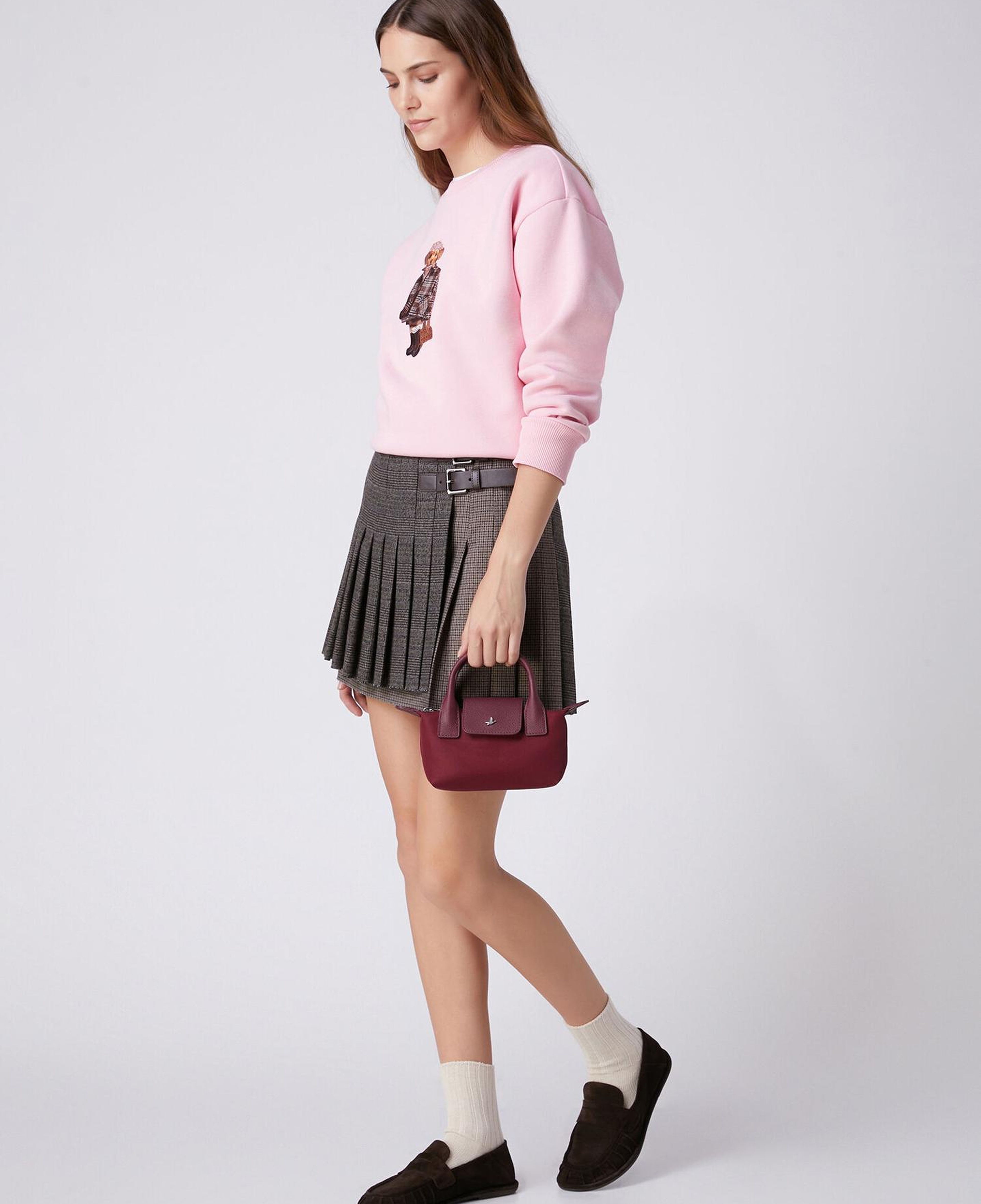 Beymen Club Kadın Pembe Taşlı Köpek Baskılı Sweatshirt