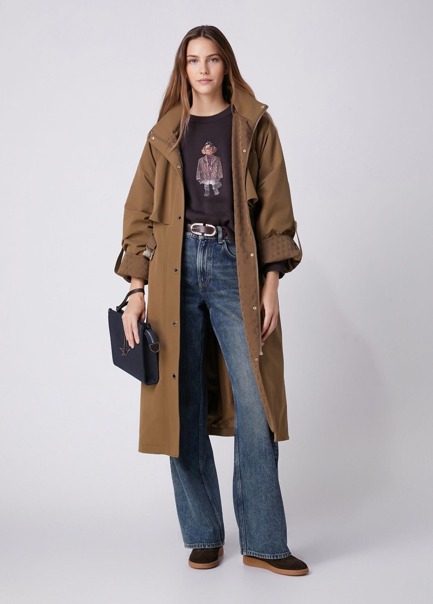 Beymen Club Kadın Oversize Mürdüm Köpek Detaylı Sweatshirt