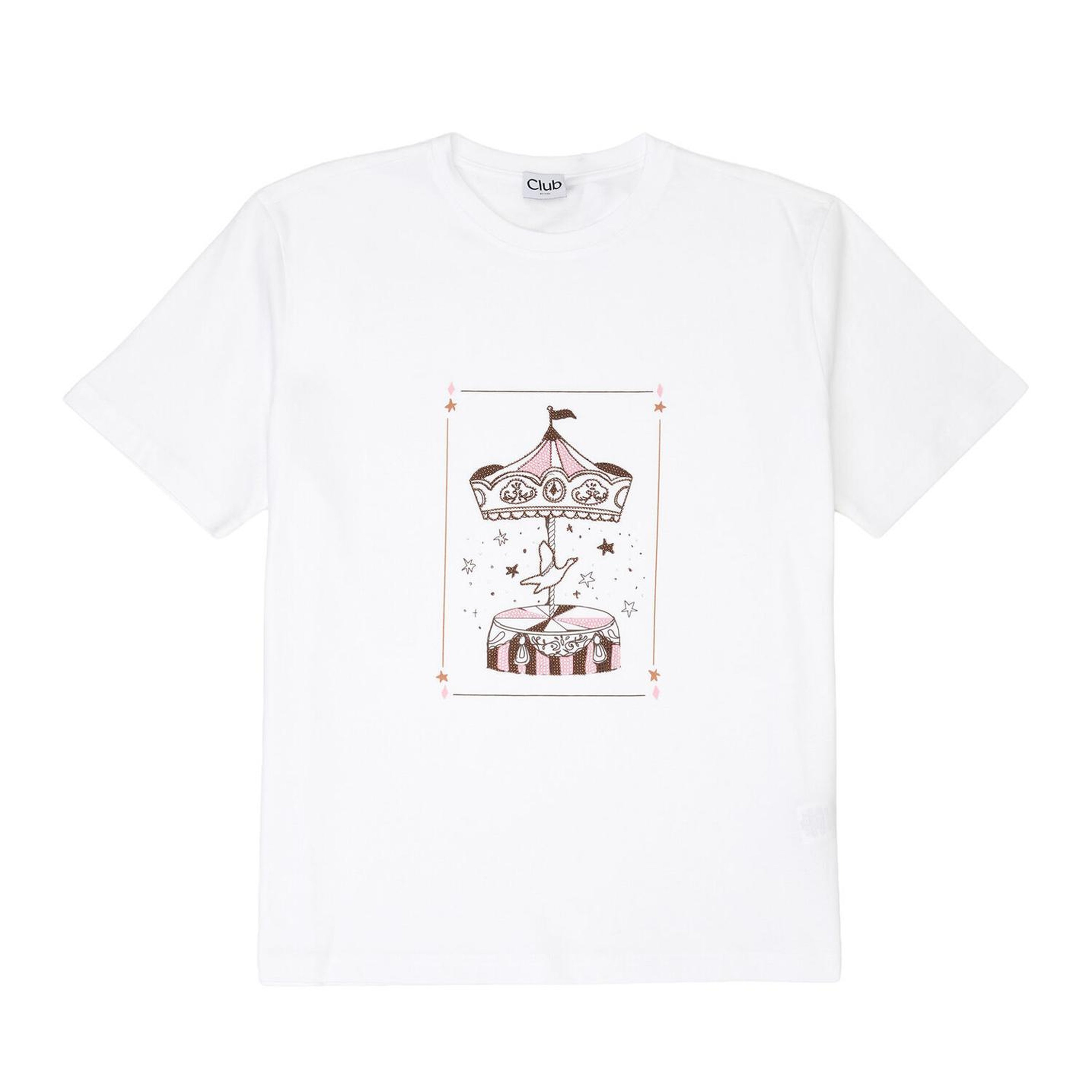 Beymen Club Kadın Kırık Beyaz Atlı Karınca Baskılı T-shirt
